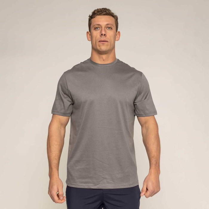 Bulletto Mercerised Cotton T-Shirt - Grey