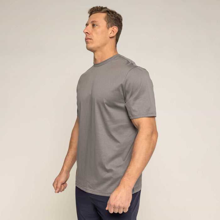 Bulletto Mercerised Cotton T-Shirt - Grey