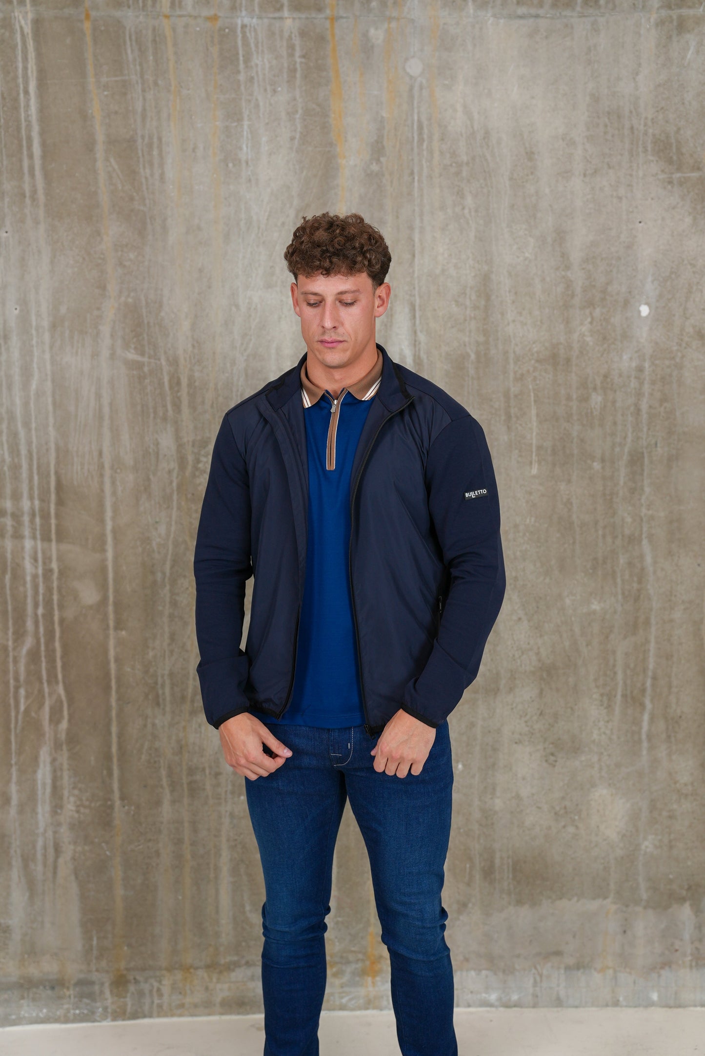 Bulletto Icon Jacket Hooded (Navy)