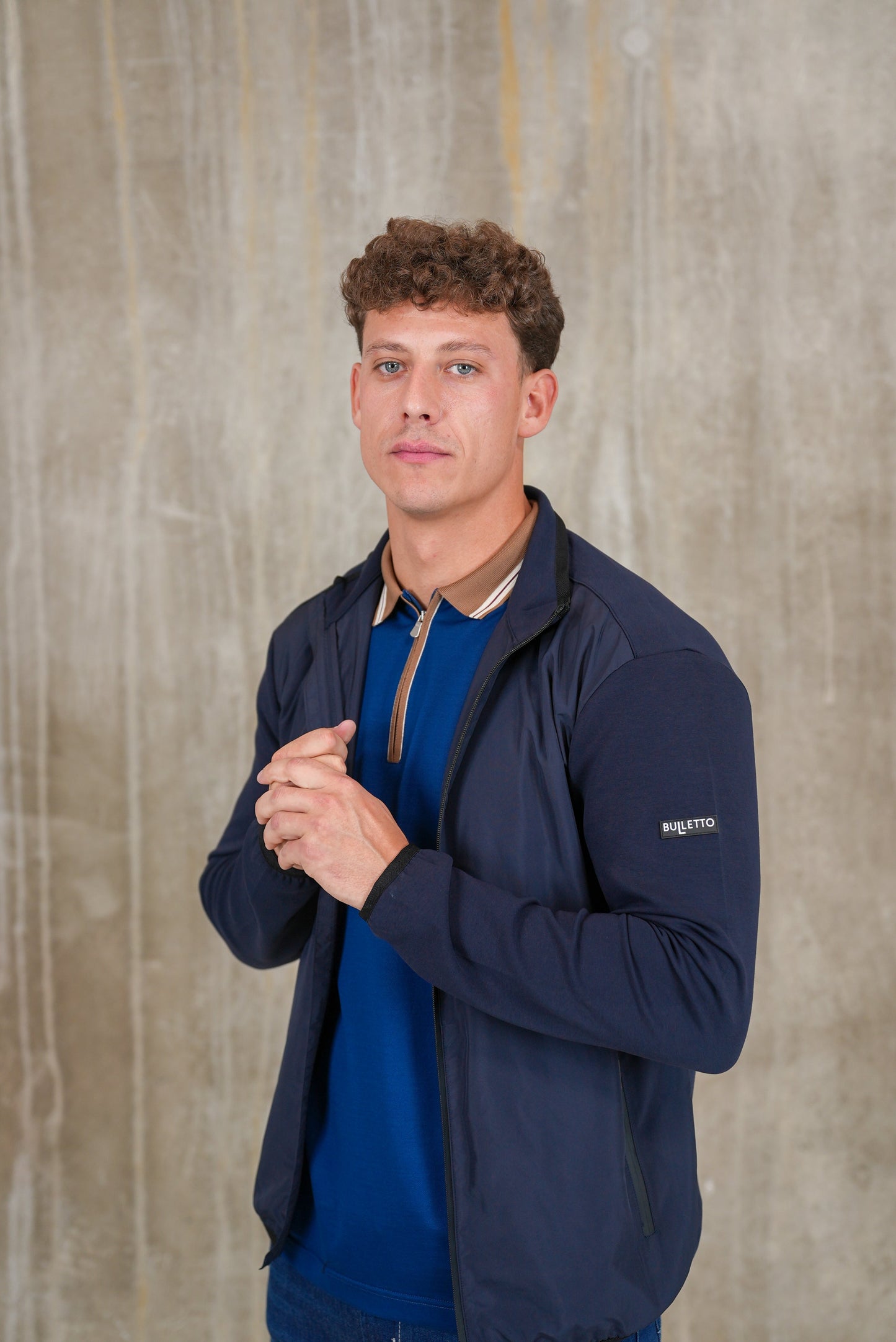Bulletto Icon Jacket Hooded (Navy)