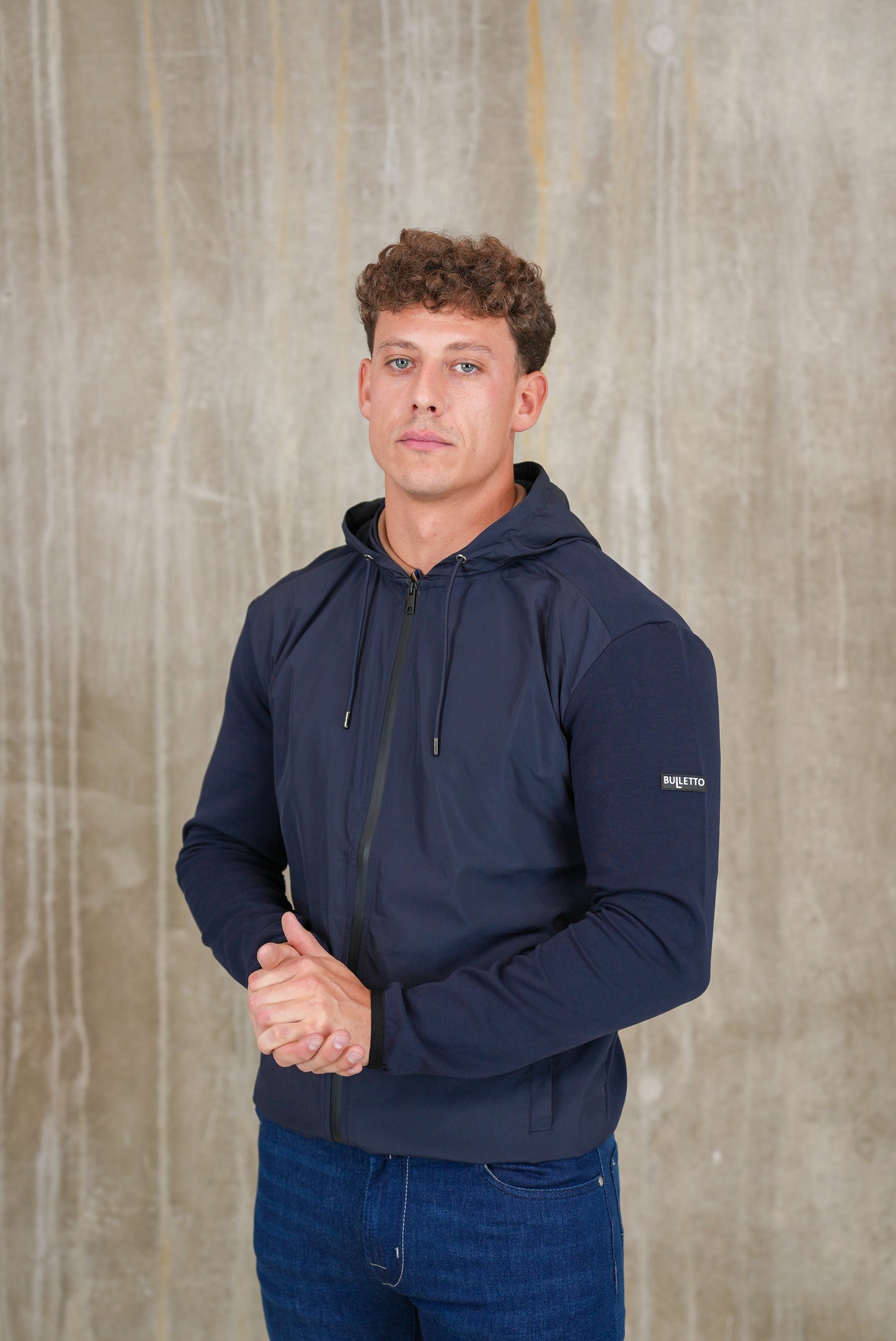 Bulletto Icon Jacket Hooded (Navy)