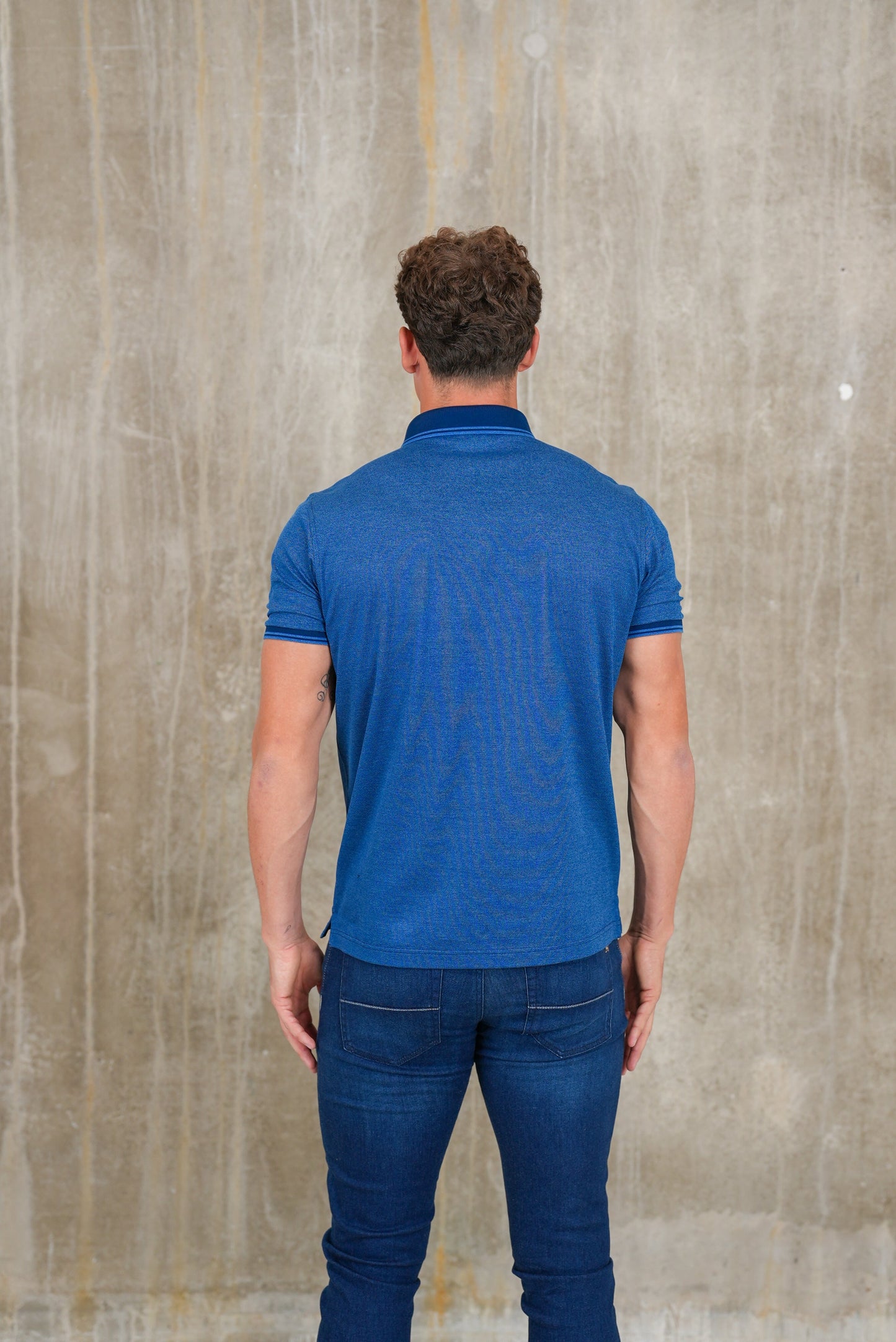 Bulletto Pique Polo Shirt Mid Blue