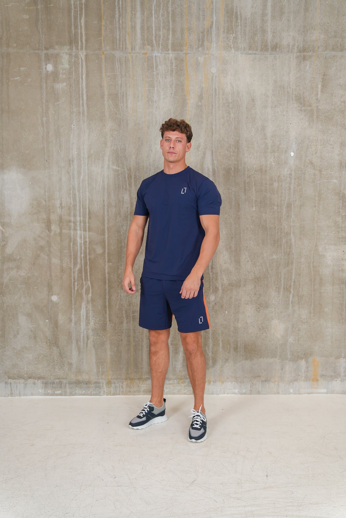 Bulletto Formation Tech Top Orange & Navy