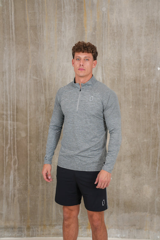 Bulletto Formation 1/4 Zip Light Grey