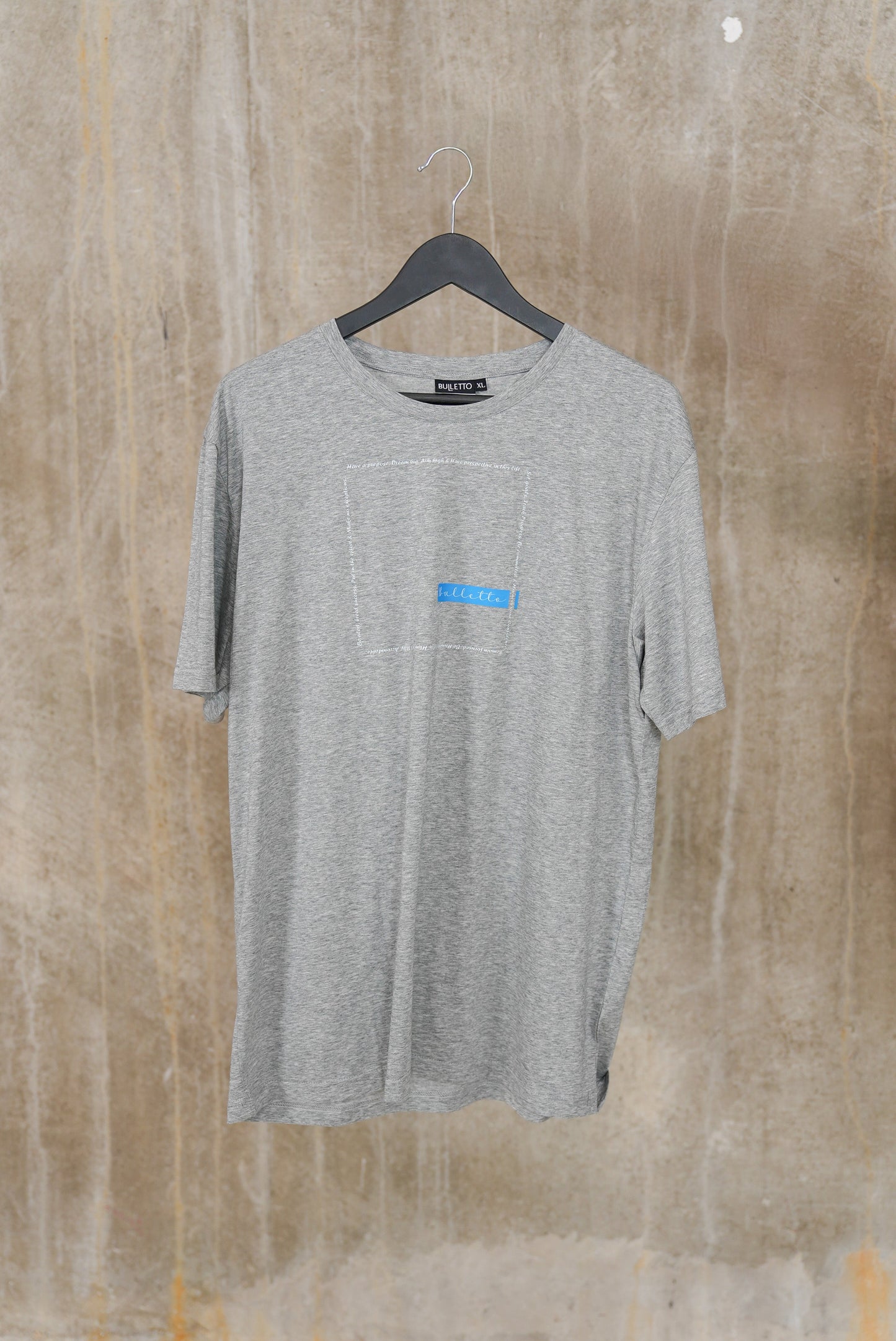 Bulletto Life T Shirt Grey Marl