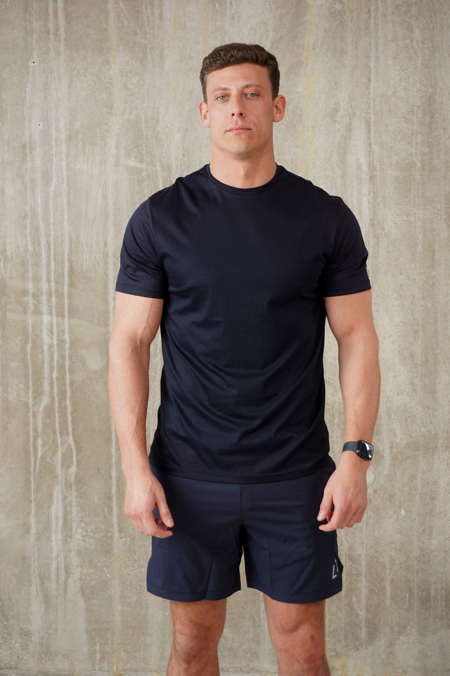 Bulletto Mercerised Cotton T Shirt Navy