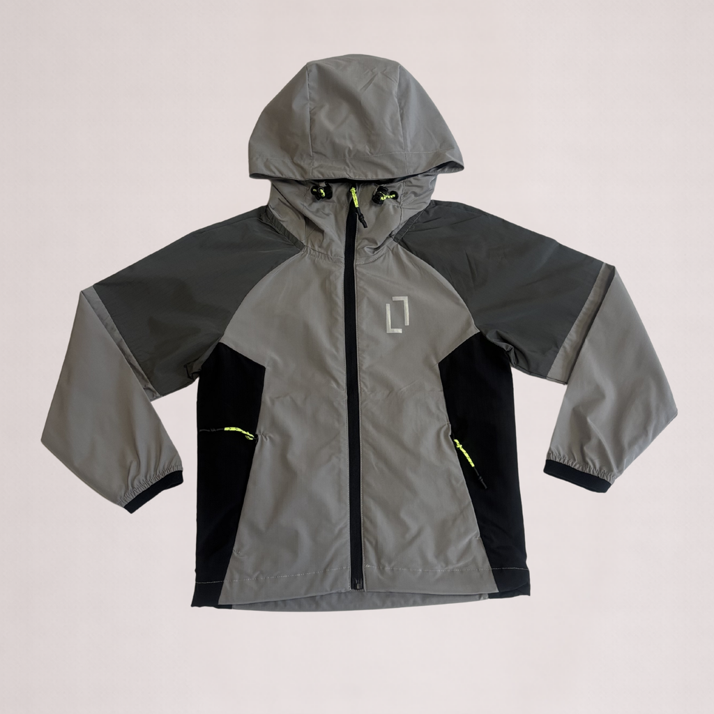 Bulletto Kids Windbreaker - Grey/Black