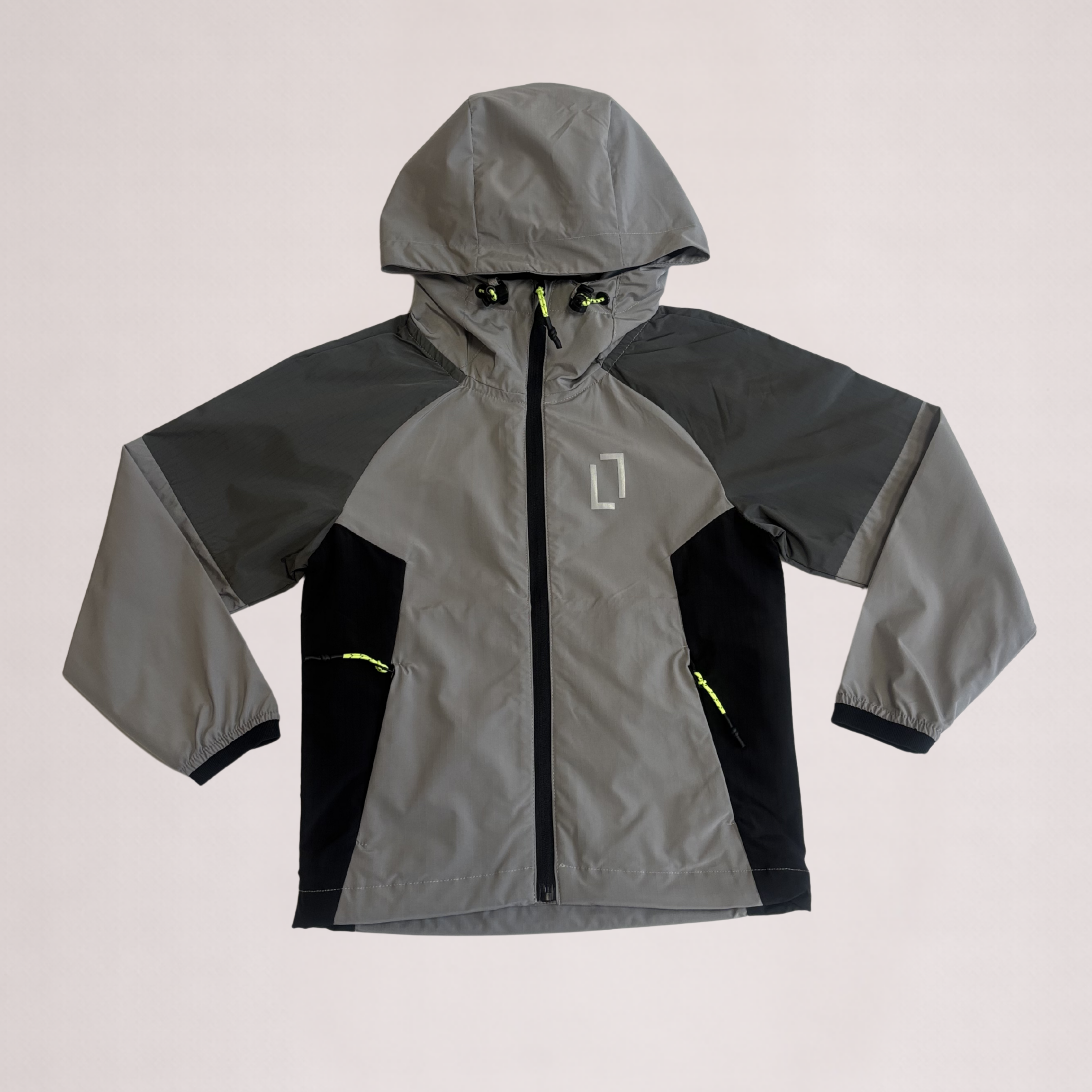 Bulletto Kids Windbreaker - Grey/Black