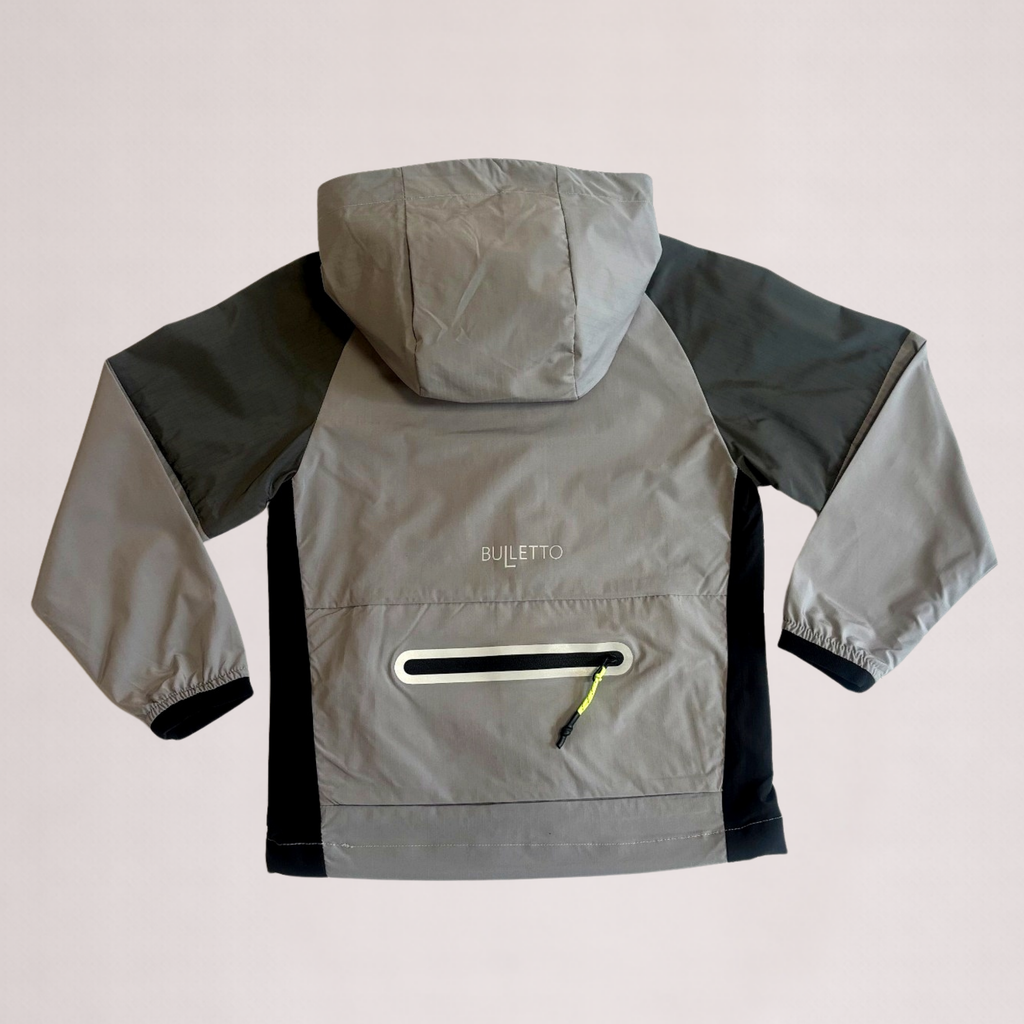 Bulletto Kids Windbreaker - Grey/Black