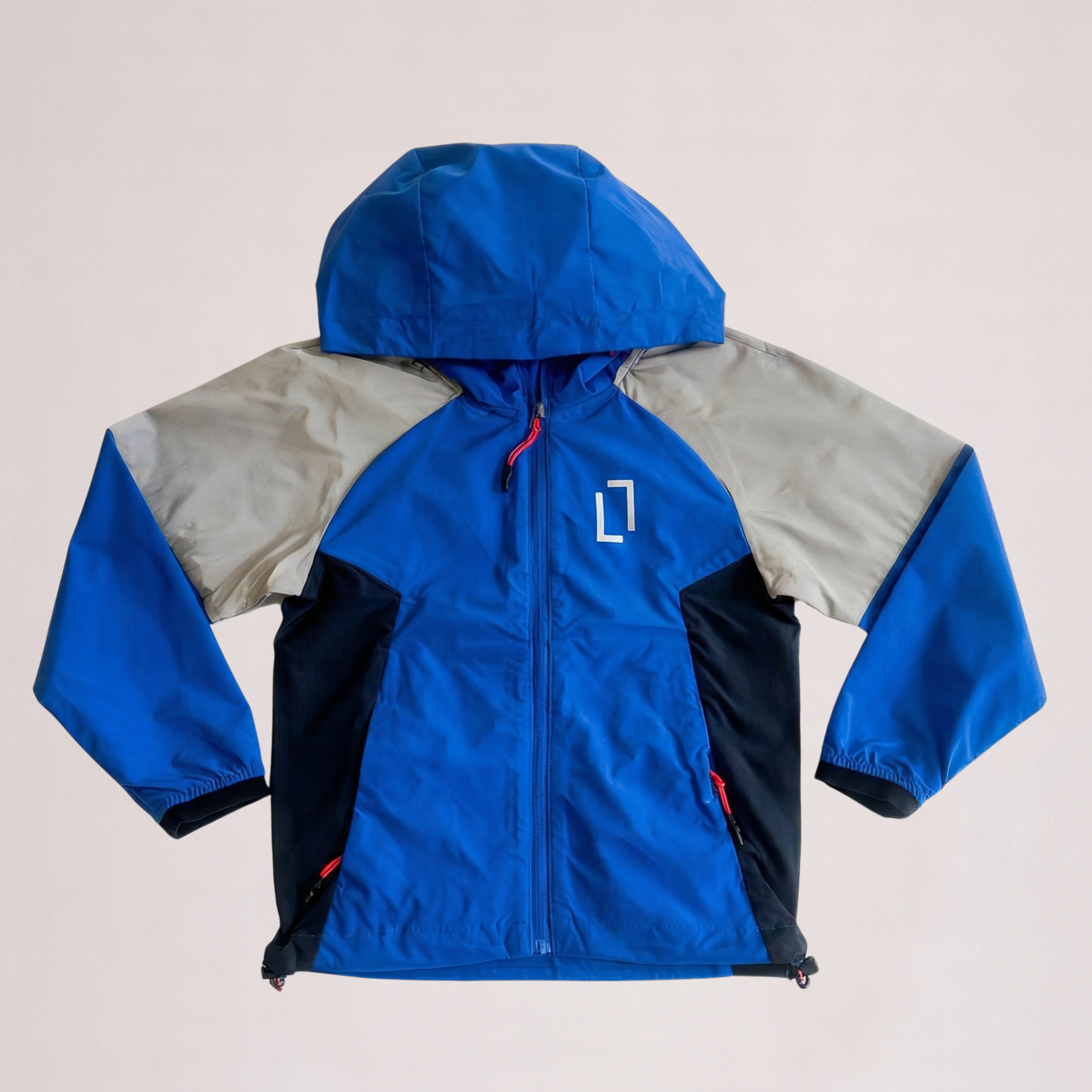 Bulletto Kids Windbreaker - Blue/Grey