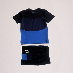 Bullettos Kids Tri-Panel Set - Black/Navy