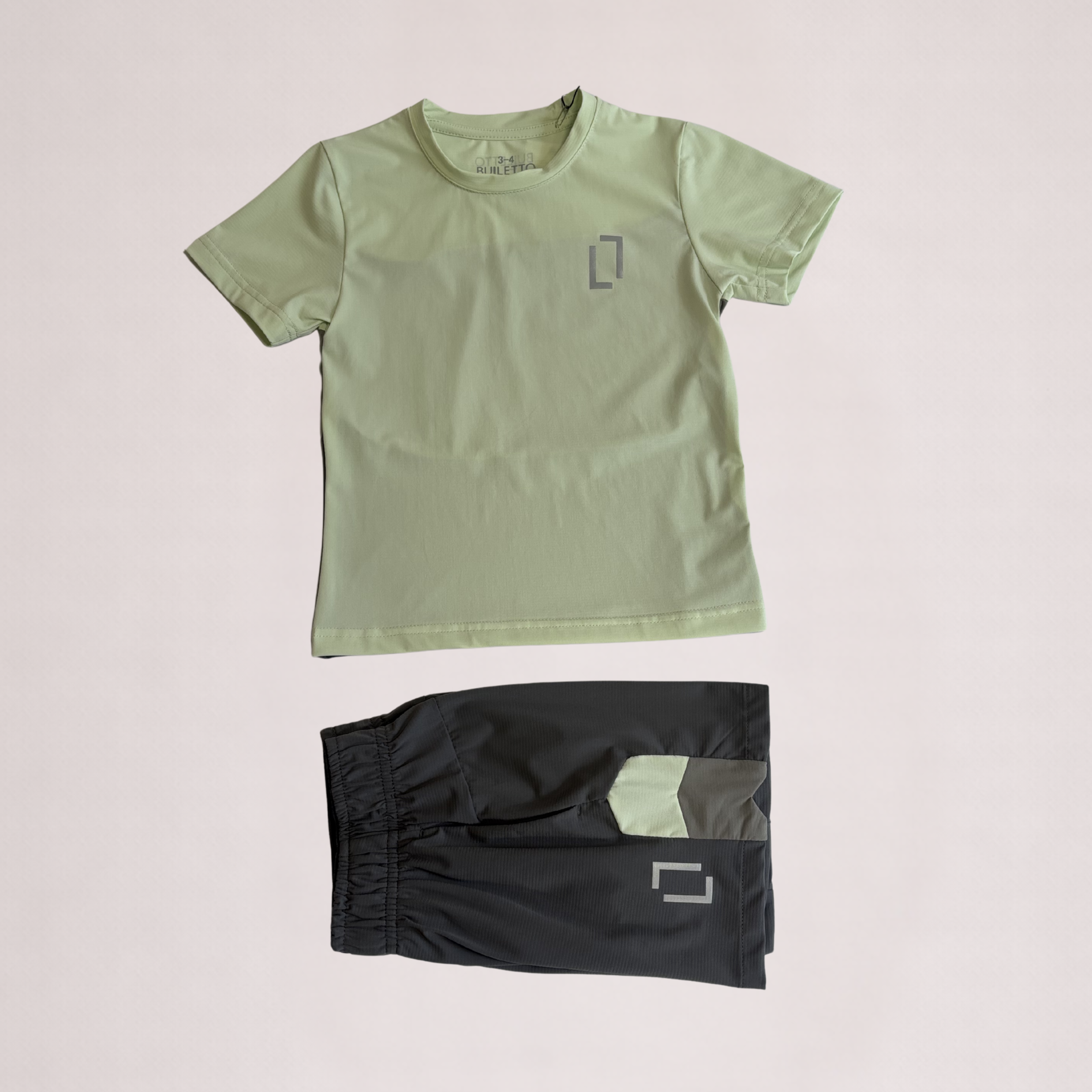 Bulleto Kids Tri Panel Set - Lime/Grey