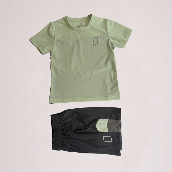 Bulleto Kids Tri-Panel Set - Lime/Grey