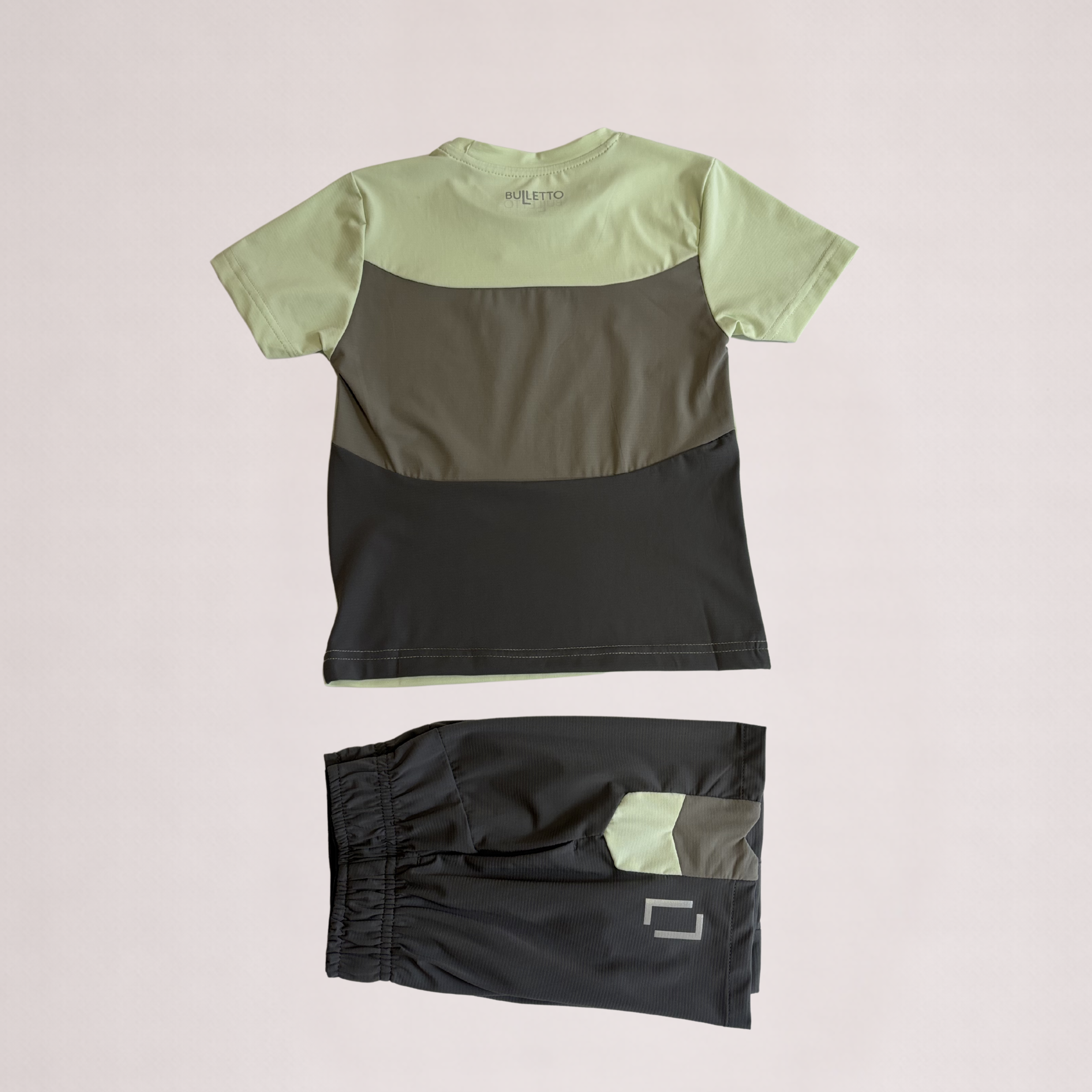 Bulleto Kids Tri Panel Set - Lime/Grey
