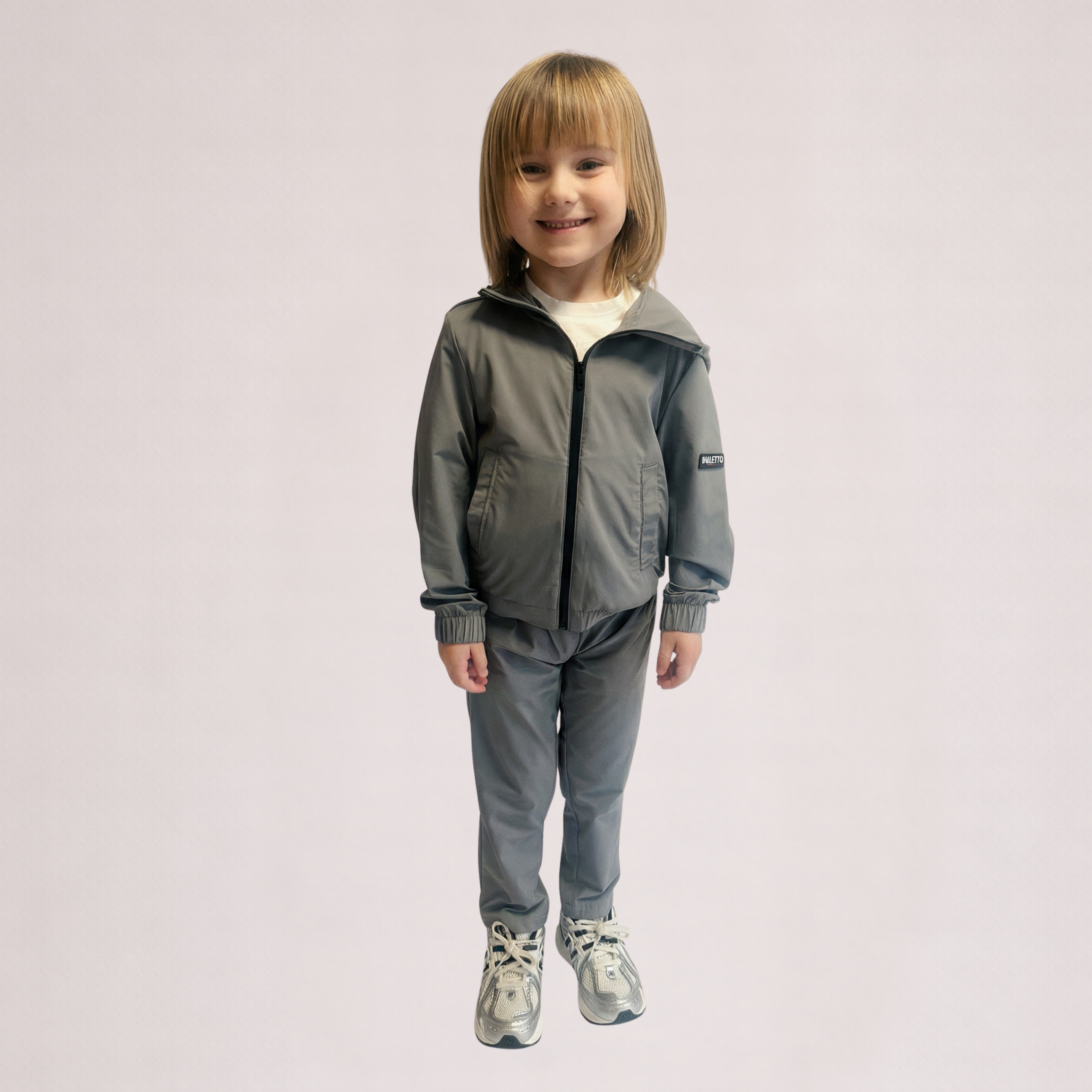 Bulletto Kids Flex Tracksuit - Grey