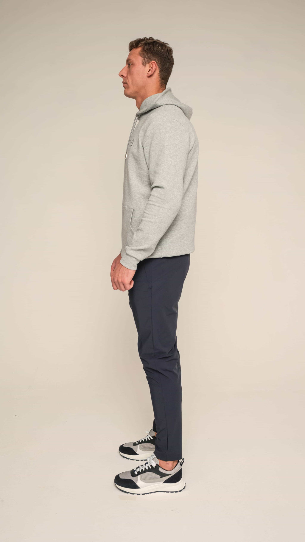 Bulletto Embroidered Hoodie - Grey