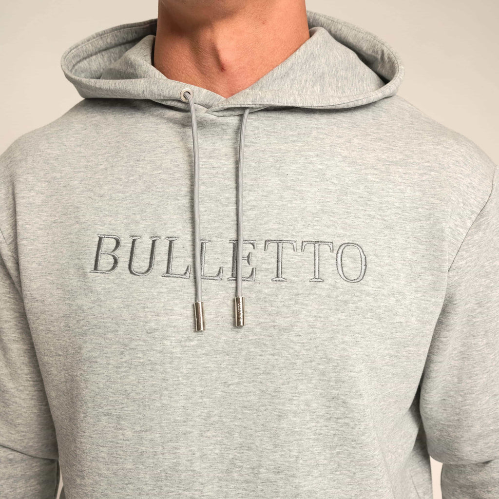 Bulletto Embroidered Hoodie - Grey