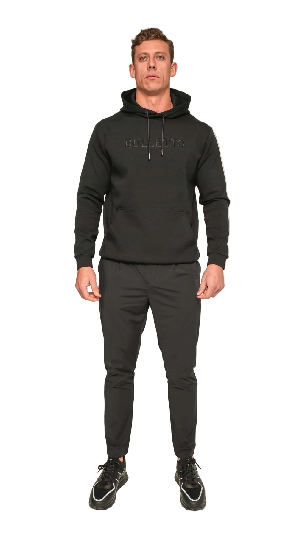Bulletto Embroidered Hoodie - Black