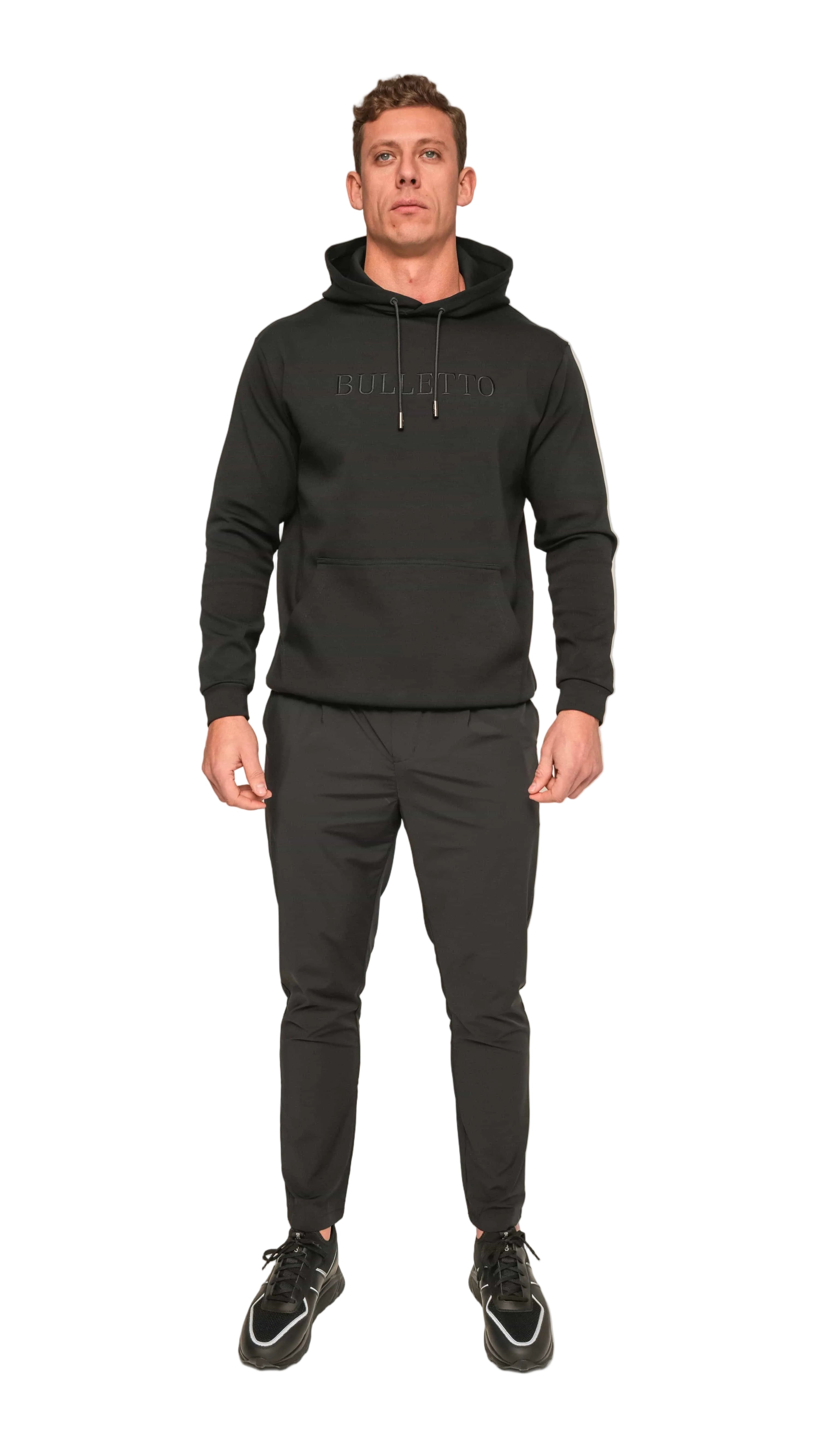 Bulletto Embroidered Hoodie - Black