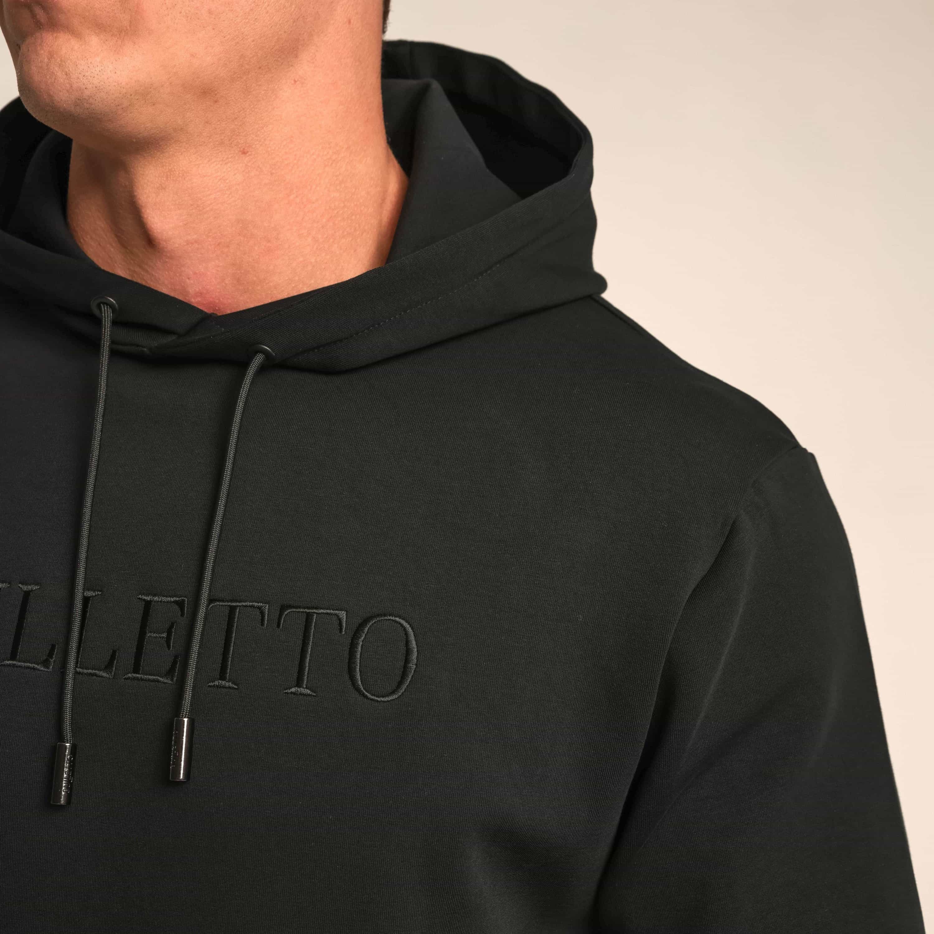 Bulletto Embroidered Hoodie - Black
