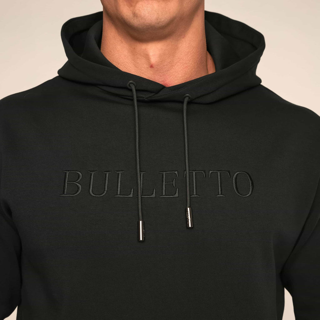 Bulletto Embroidered Hoodie - Black