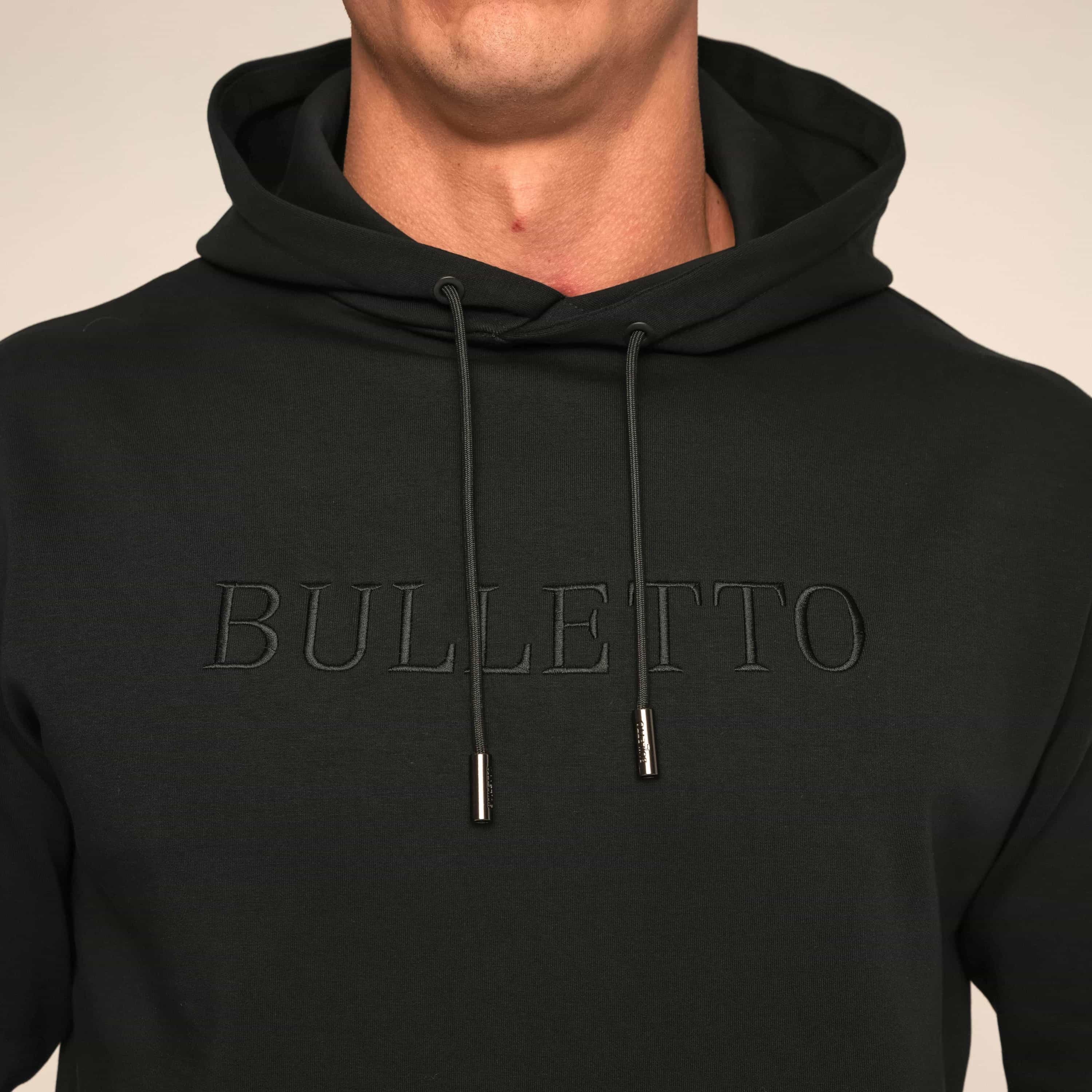 Bulletto Embroidered Hoodie - Black