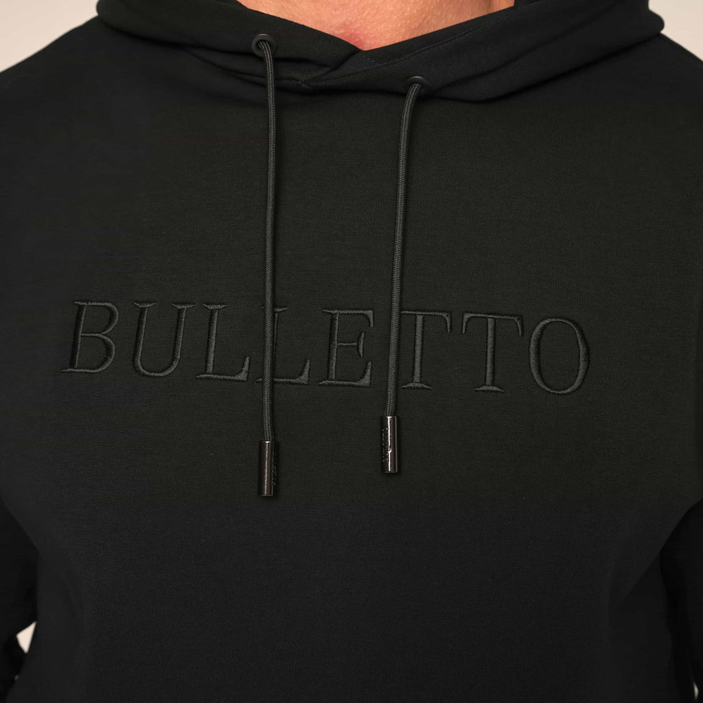 Bulletto Embroidered Hoodie - Black