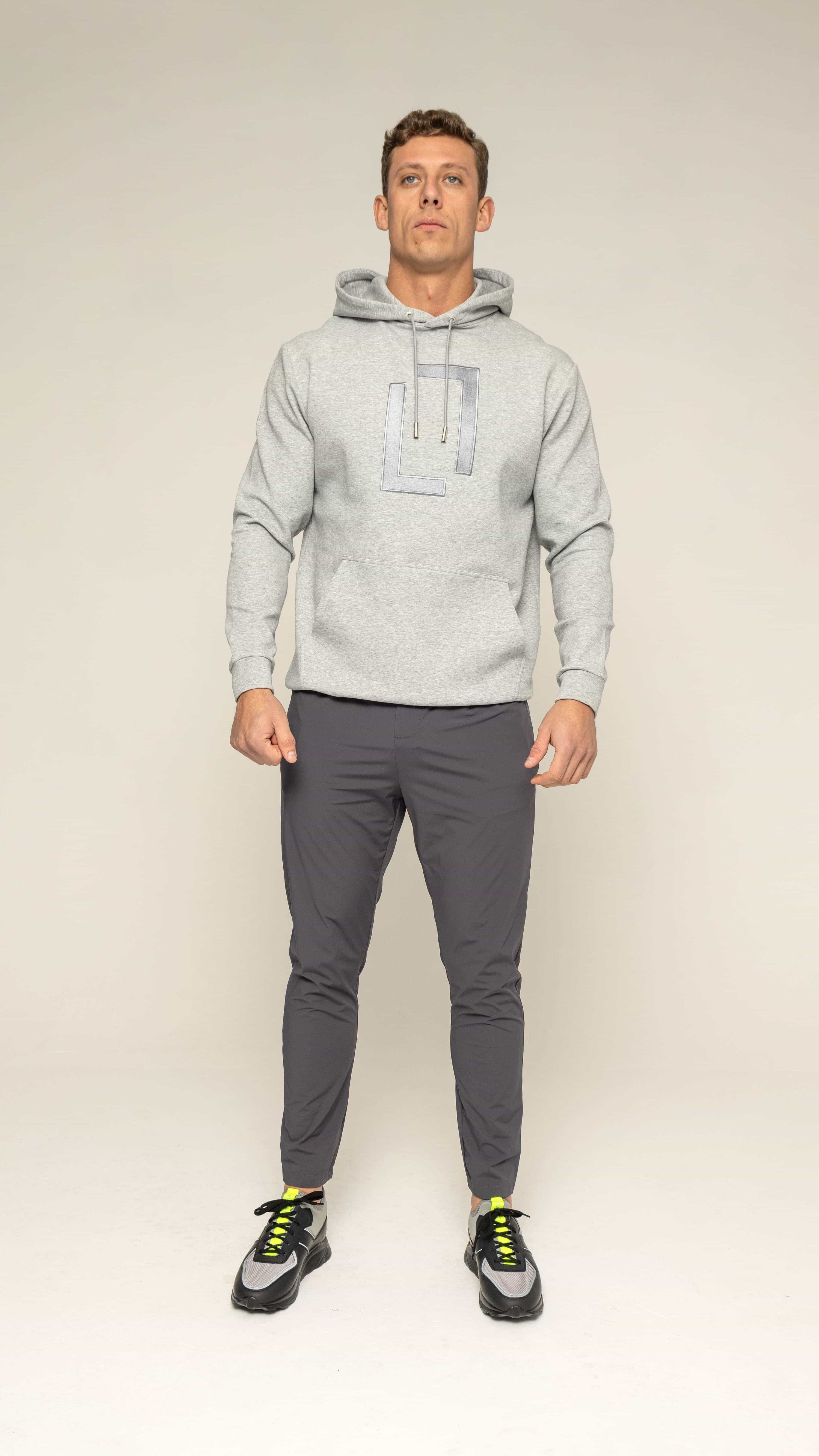 Bulletto Original Embroidered Hoodie - Grey