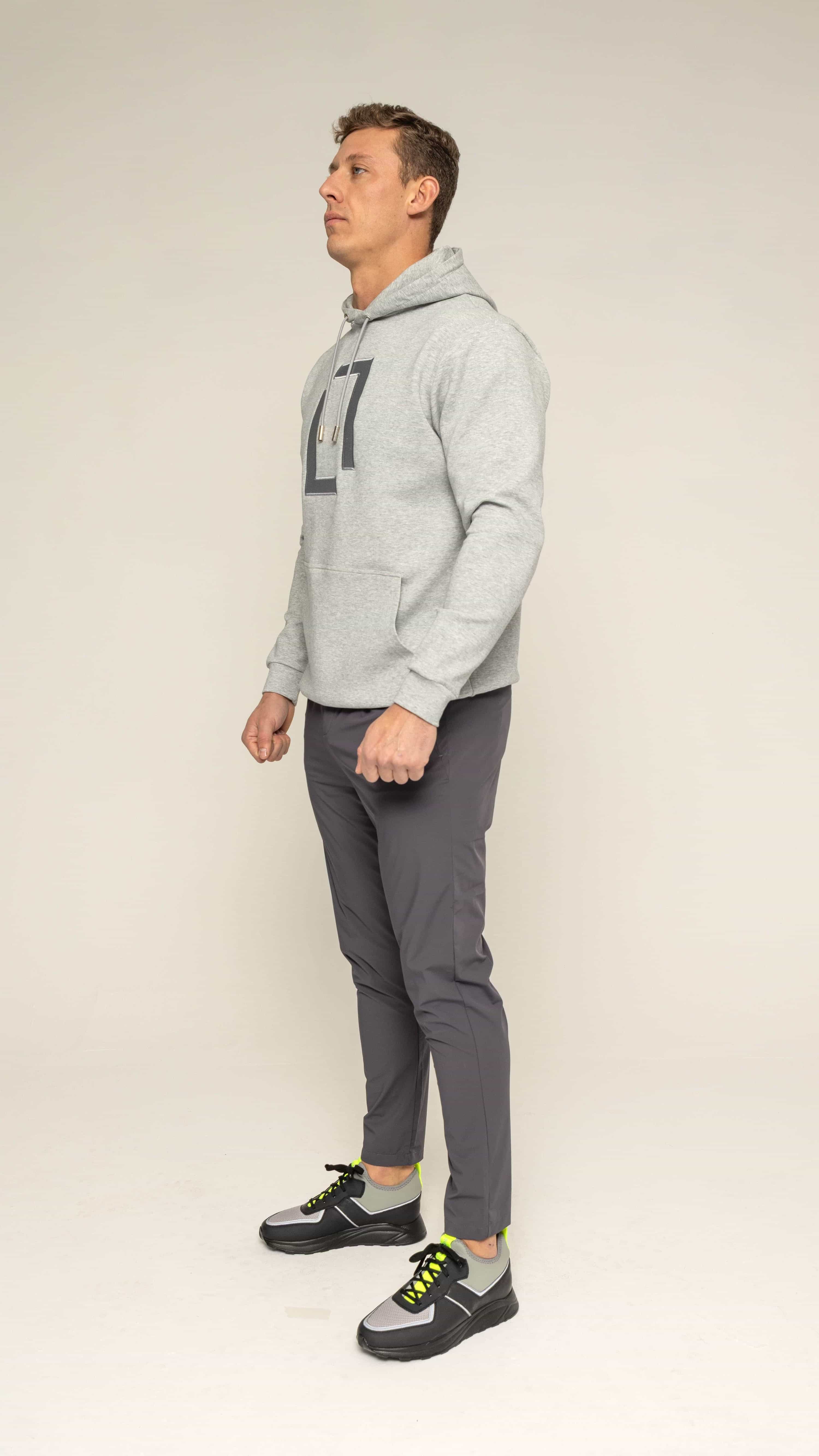 Bulletto Original Embroidered Hoodie - Grey