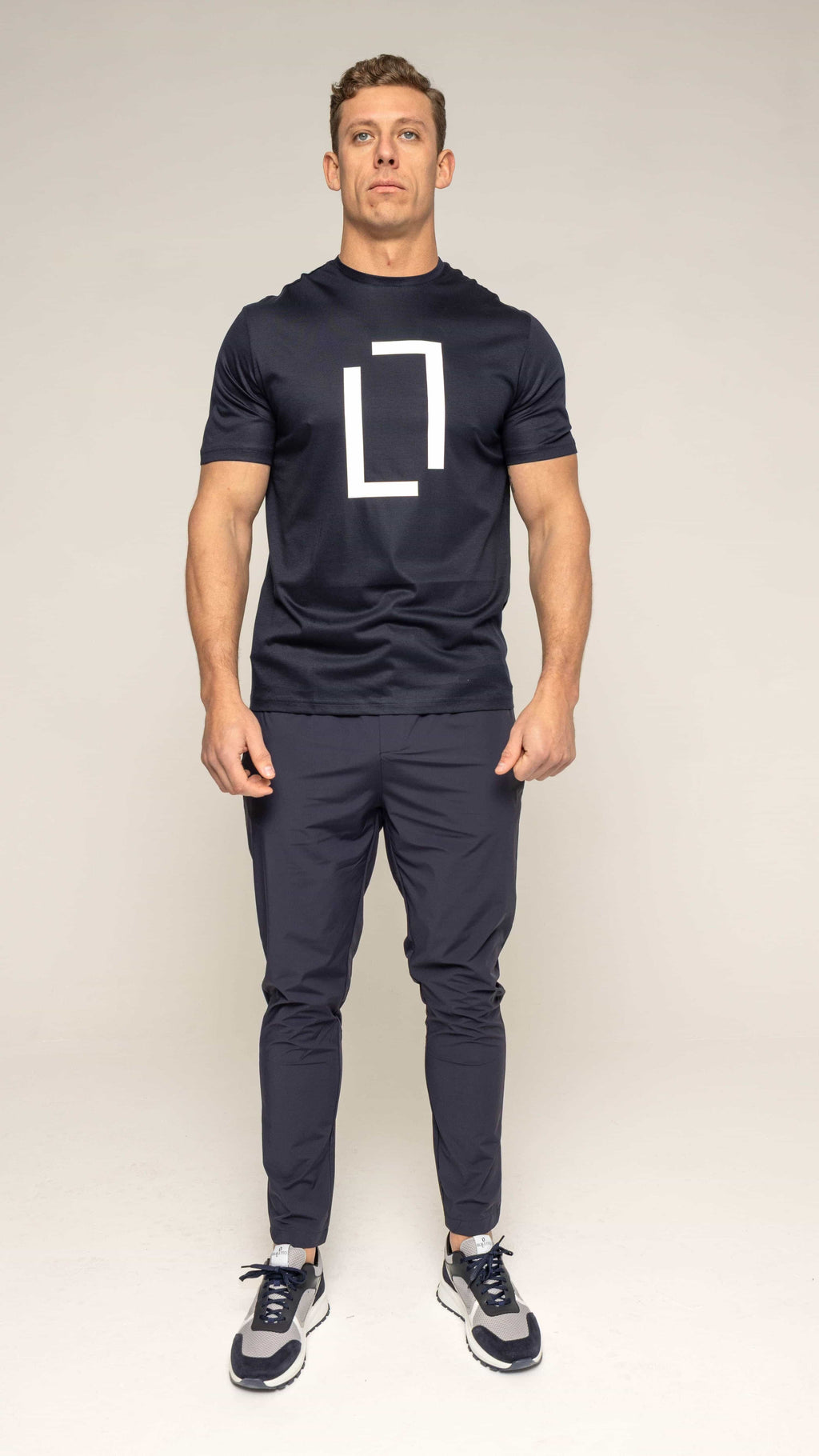 Bulletto Original Tee - Navy/White