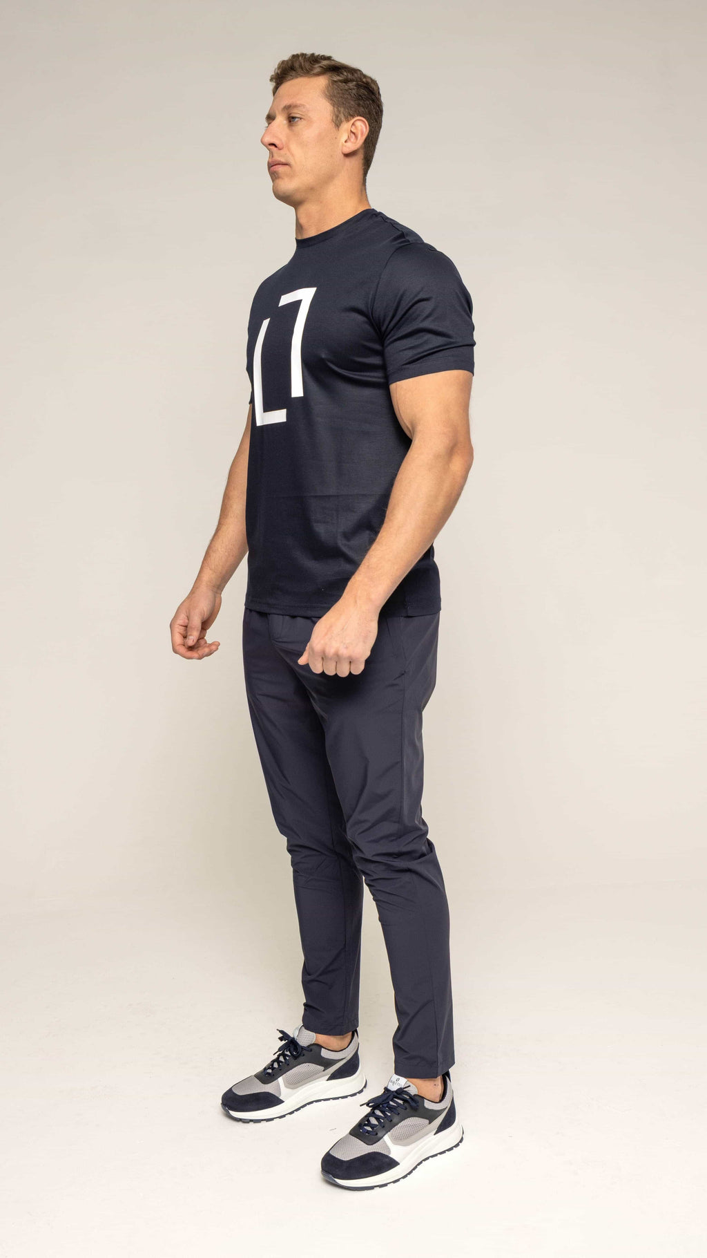 Bulletto Original Tee - Navy/White