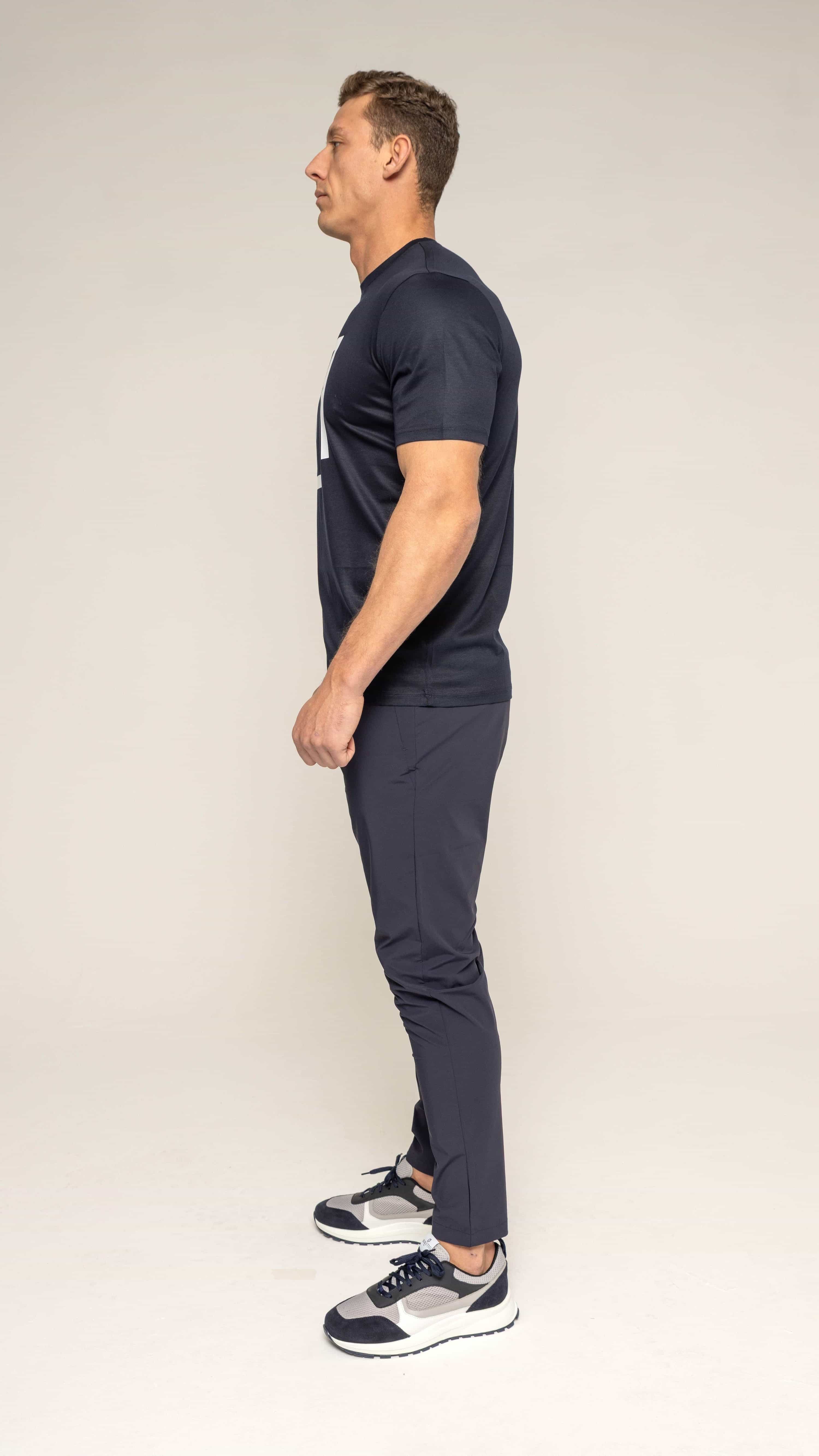 Bulletto Original Tee - Navy/White