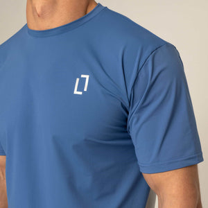 Bulletto Tri Panel T-Shirt - Blue/White