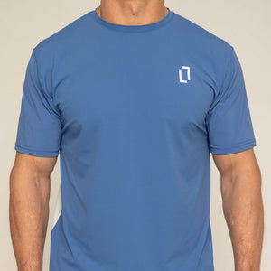Bulletto Tri Panel T-Shirt - Blue/White