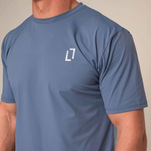Bulletto Tri Panel T-Shirt - Glaucous Blue