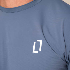 Bulletto Tri Panel T-Shirt - Glaucous Blue