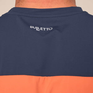 Bulletto Formation Tech T-Shirt - Orange & Navy