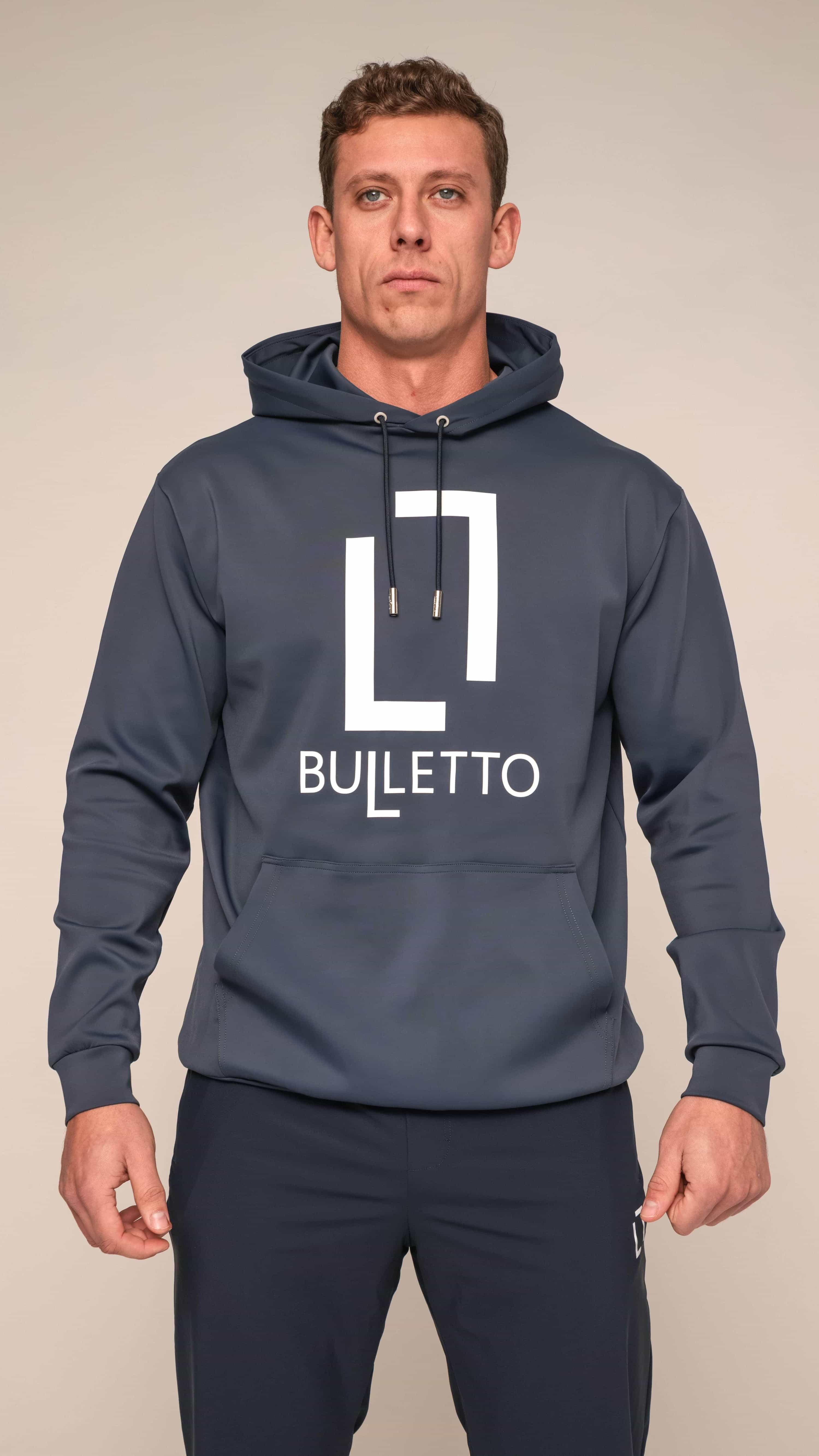 Bulletto Logo Hoodie - Navy/White