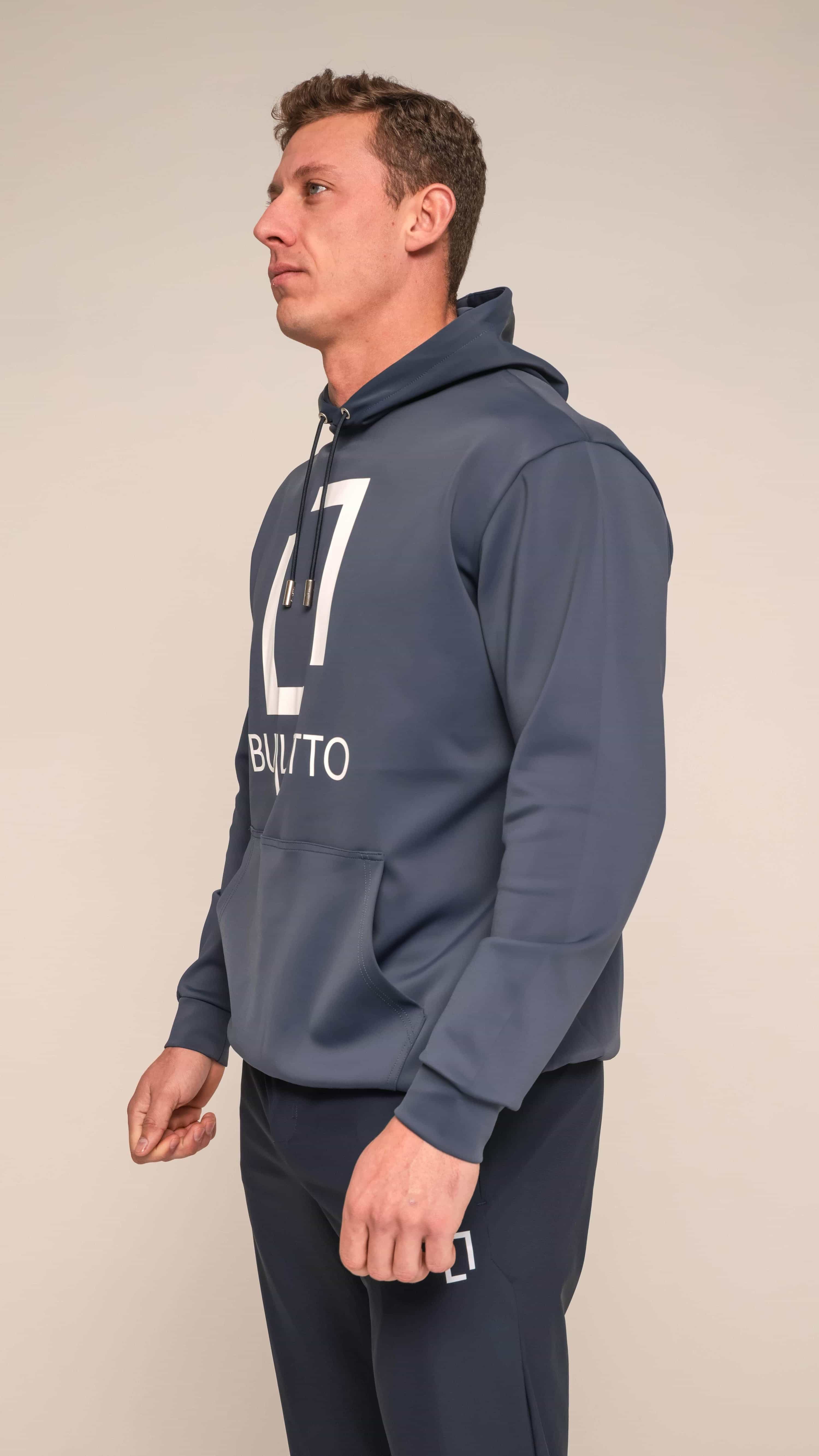 Bulletto Logo Hoodie - Navy/White