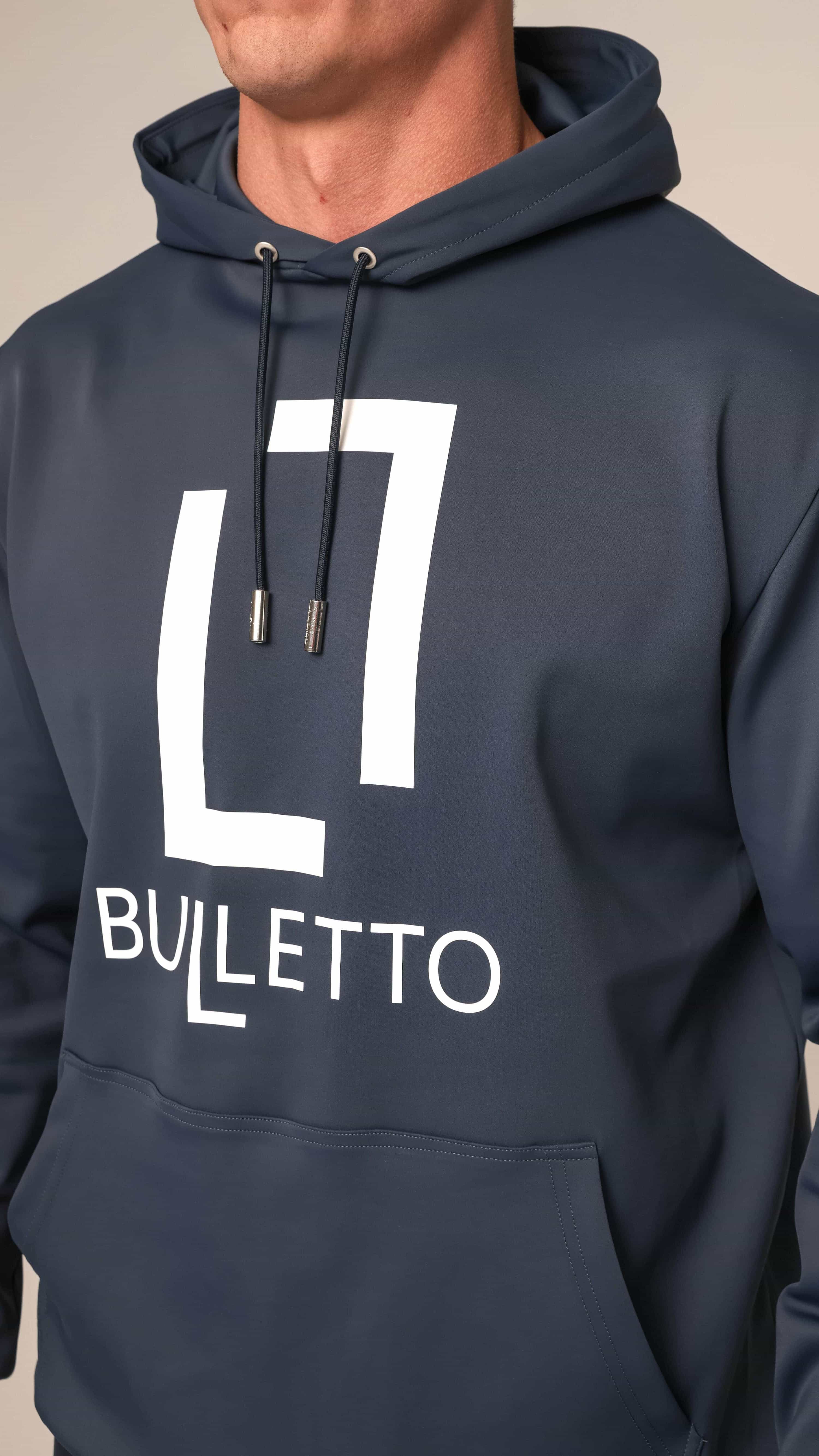 Bulletto Logo Hoodie - Navy/White