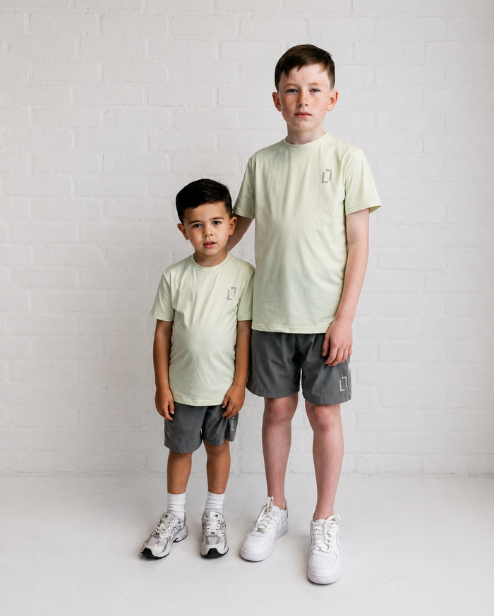 Bulleto Kids Tri-Panel Set - Lime/Grey