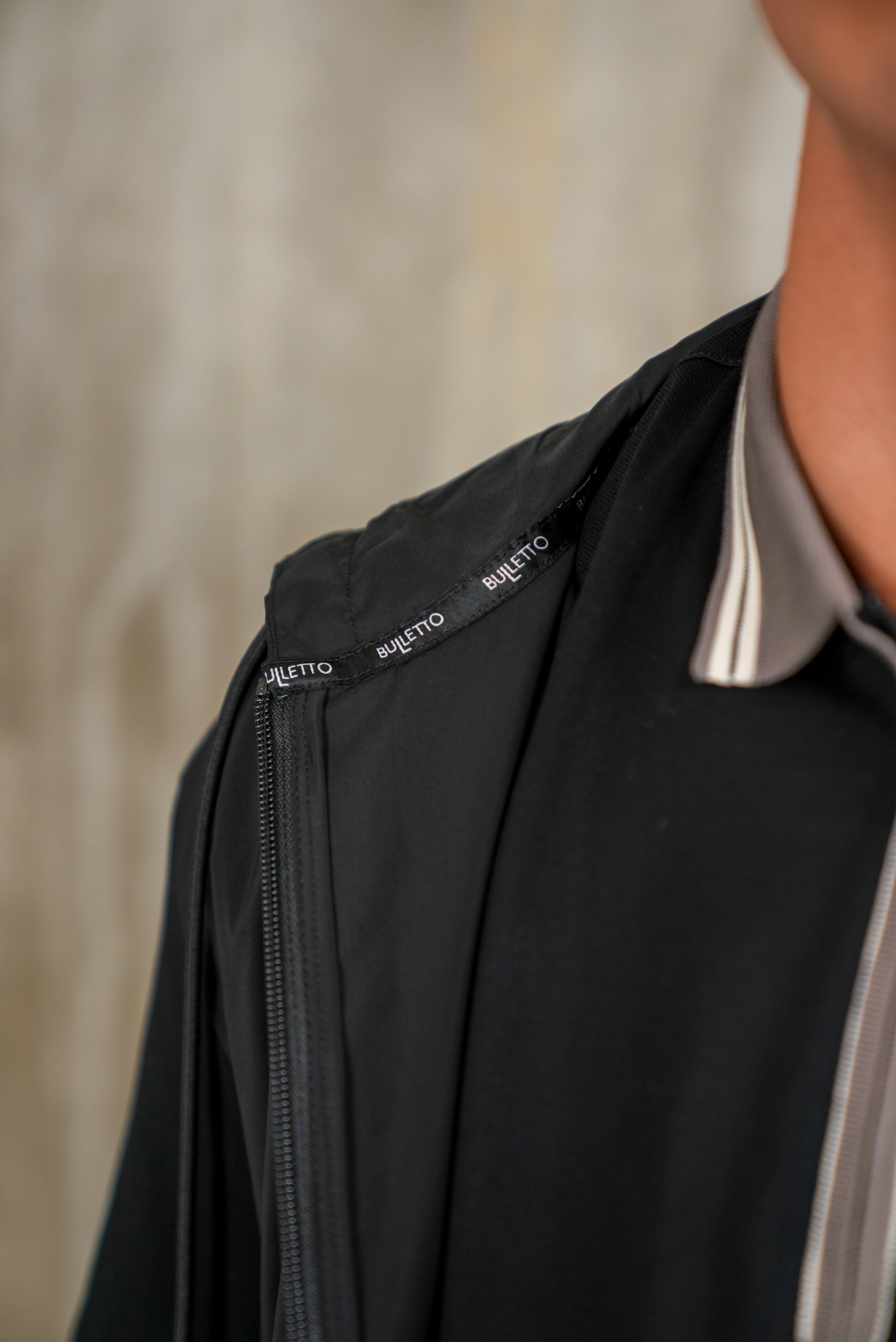 Bulletto Icon Jacket Hooded Black