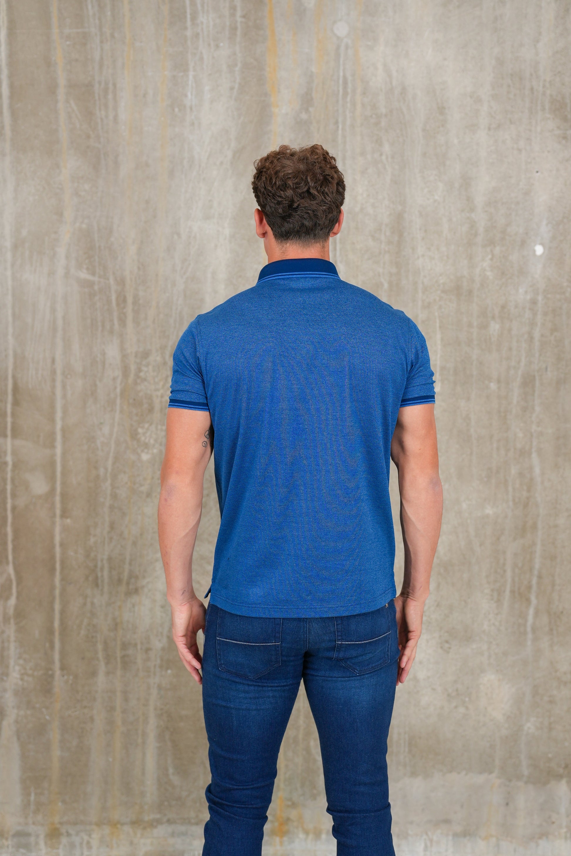 Bulletto Pique Polo Shirt Mid Blue
