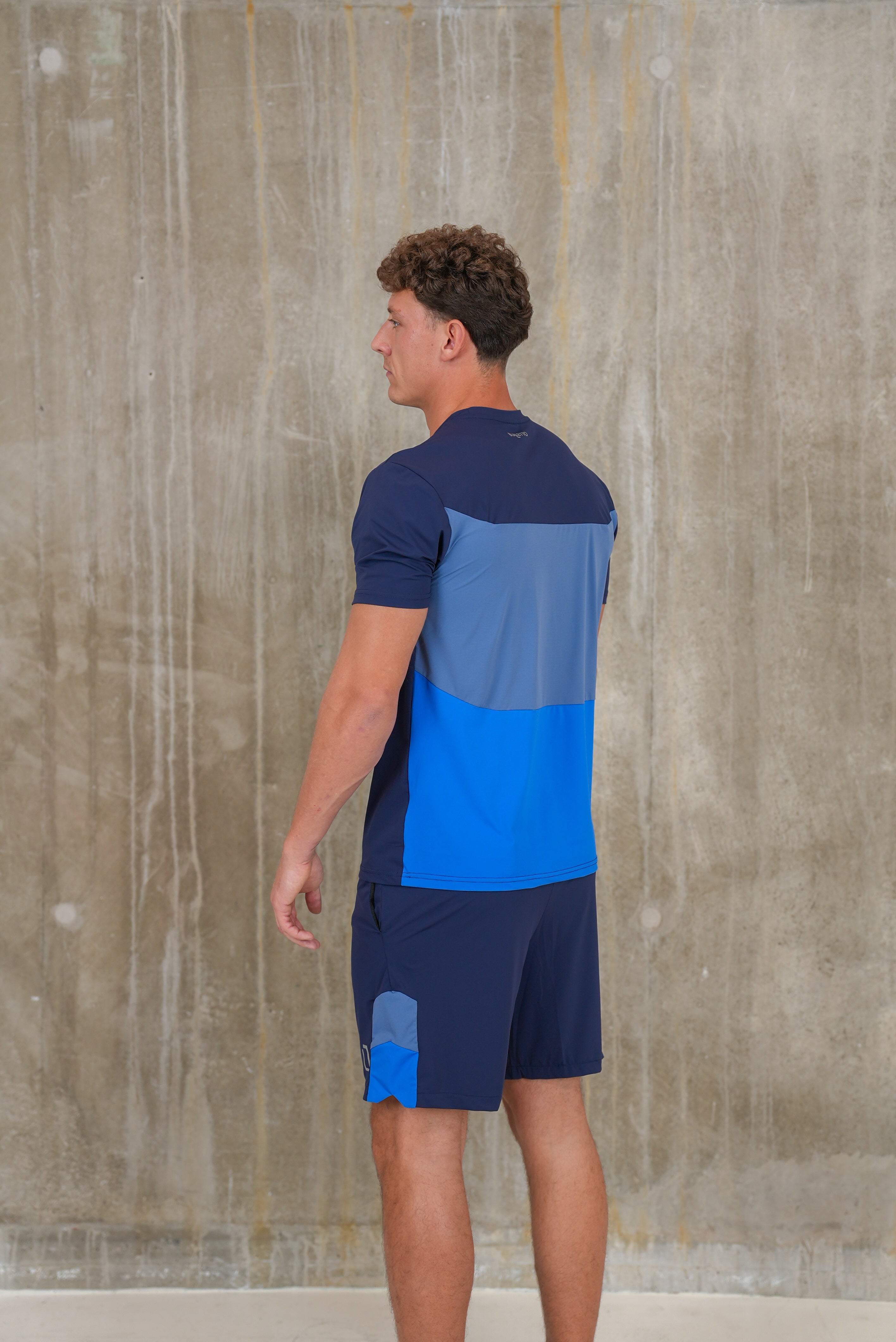 Bulletto Tri Panel Top Blue & Navy