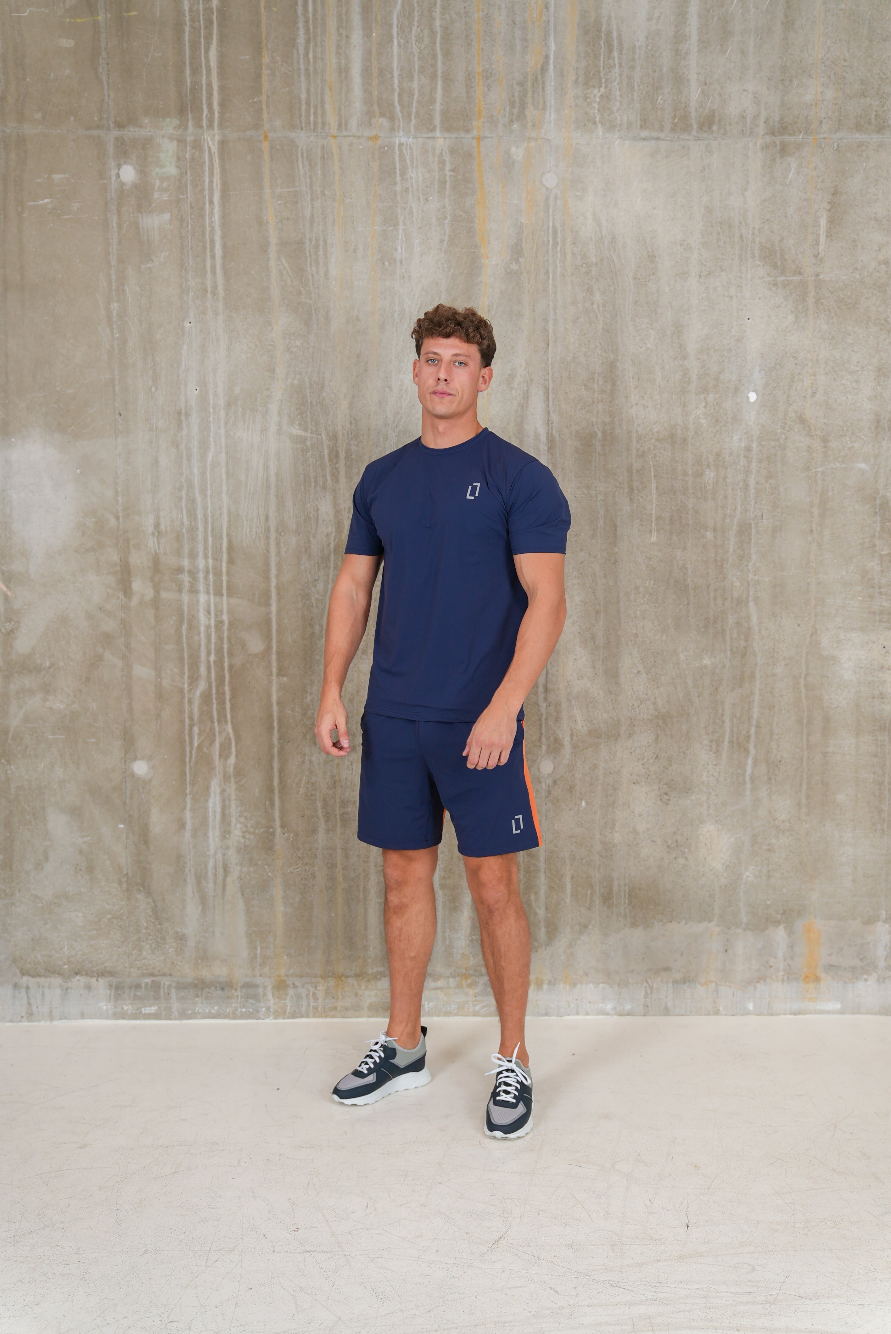 Bulletto Formation Tech Top Orange & Navy