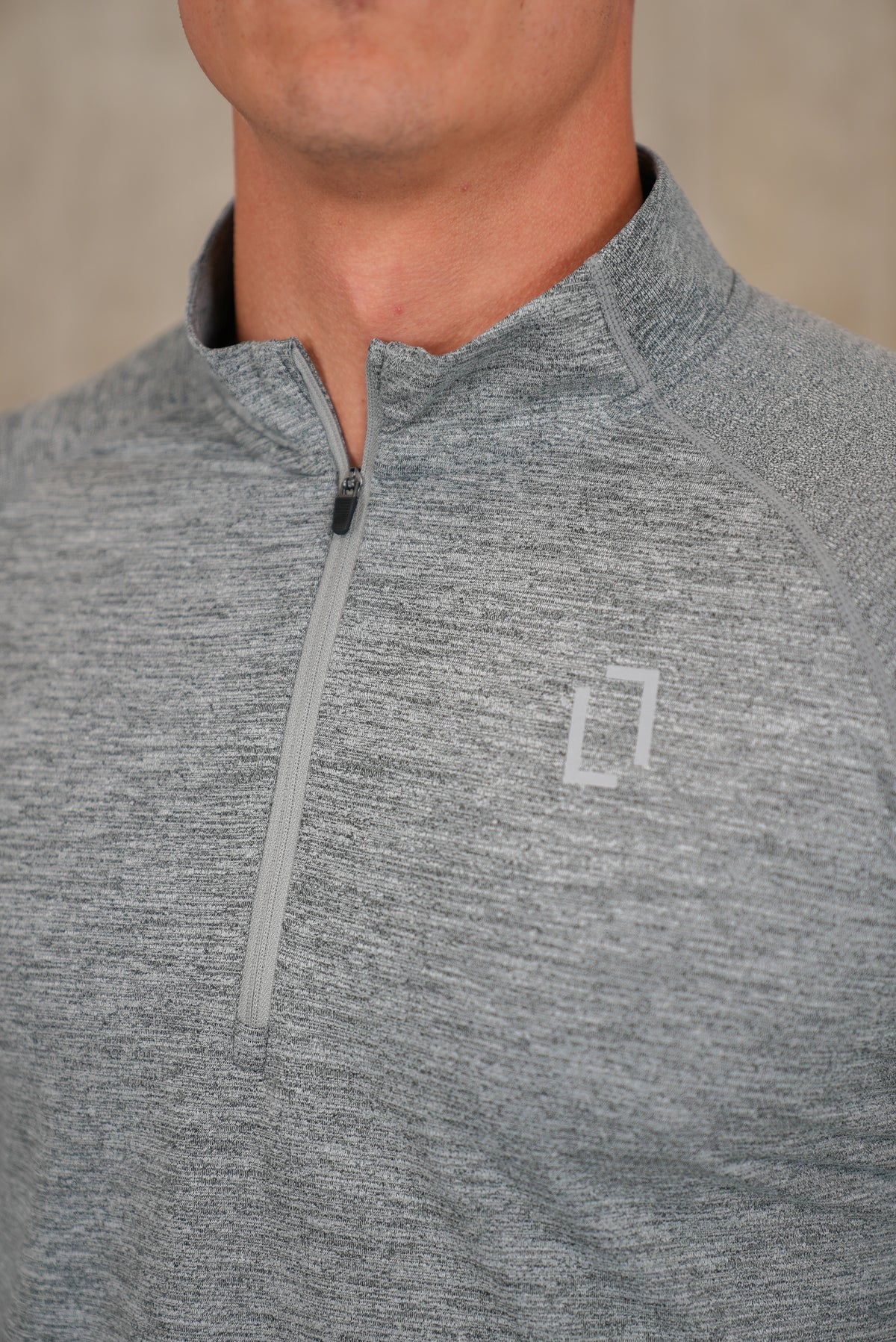 Bulletto Formation 1/4 Zip Light Grey