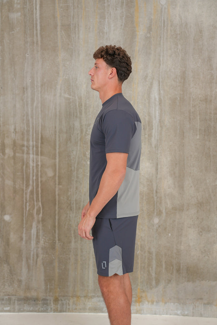 Bulletto Tri Panel Shorts Grey