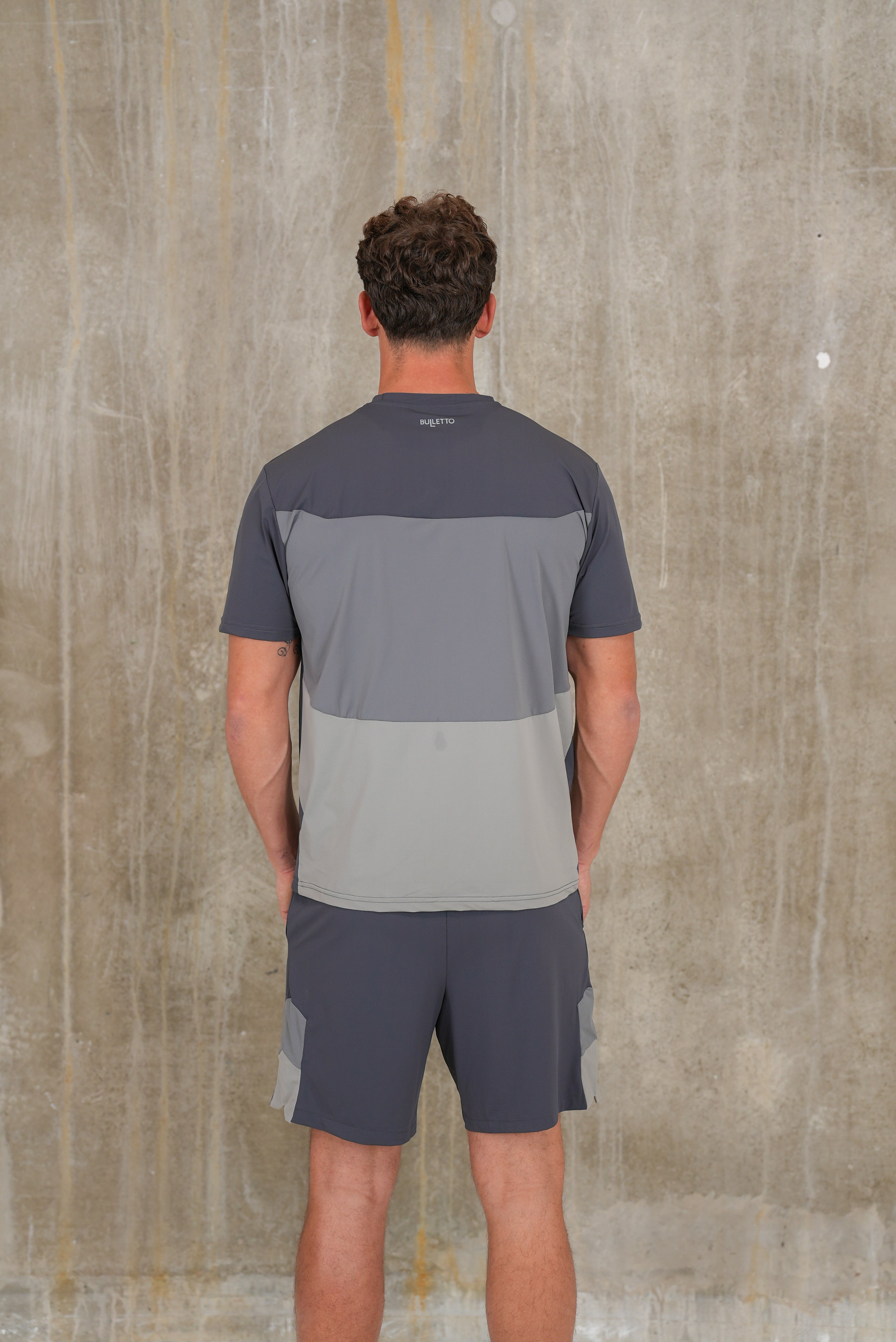 Bulletto Tri Panel Shorts Grey