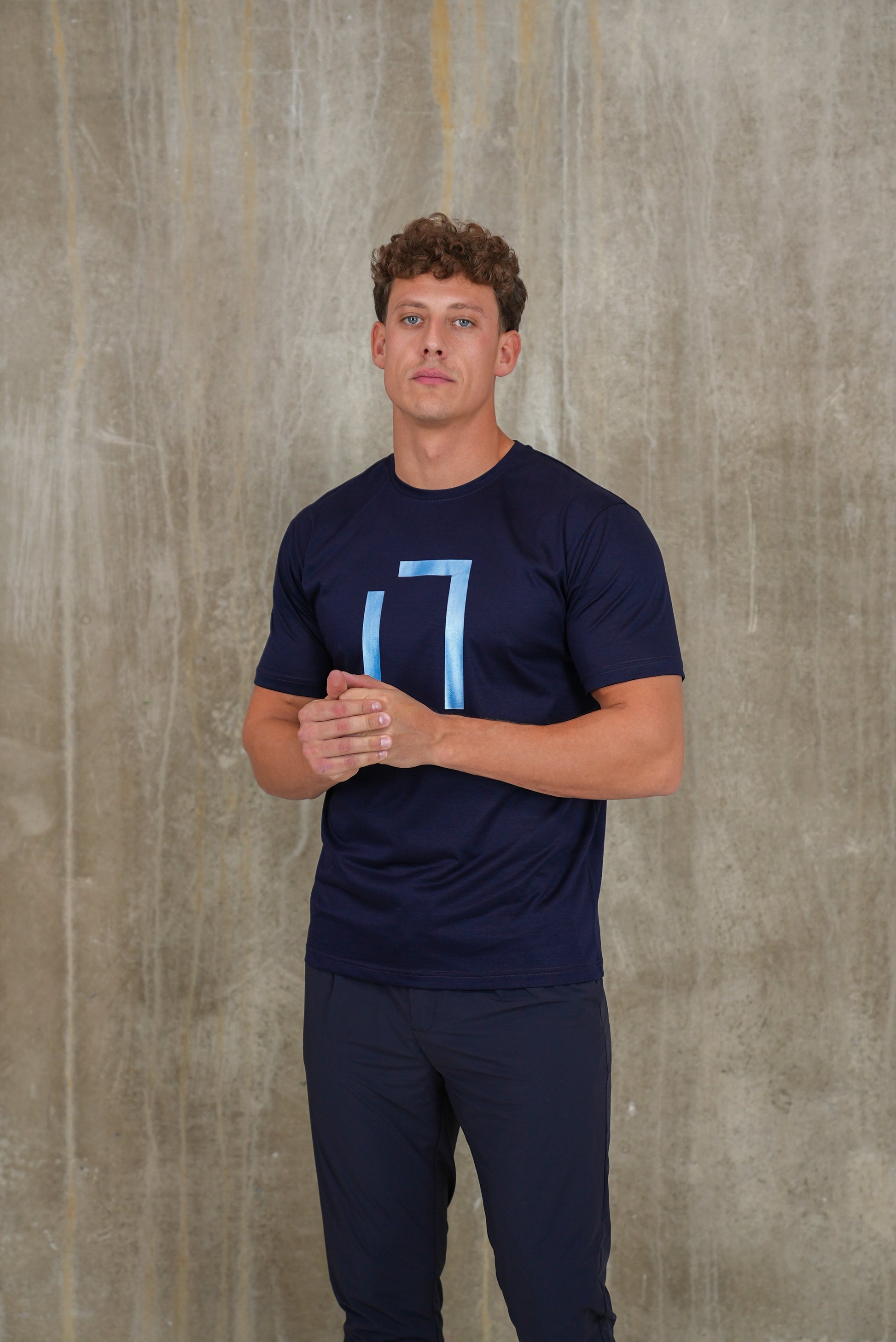 Bulletto Original T Shirt Navy & Pearl