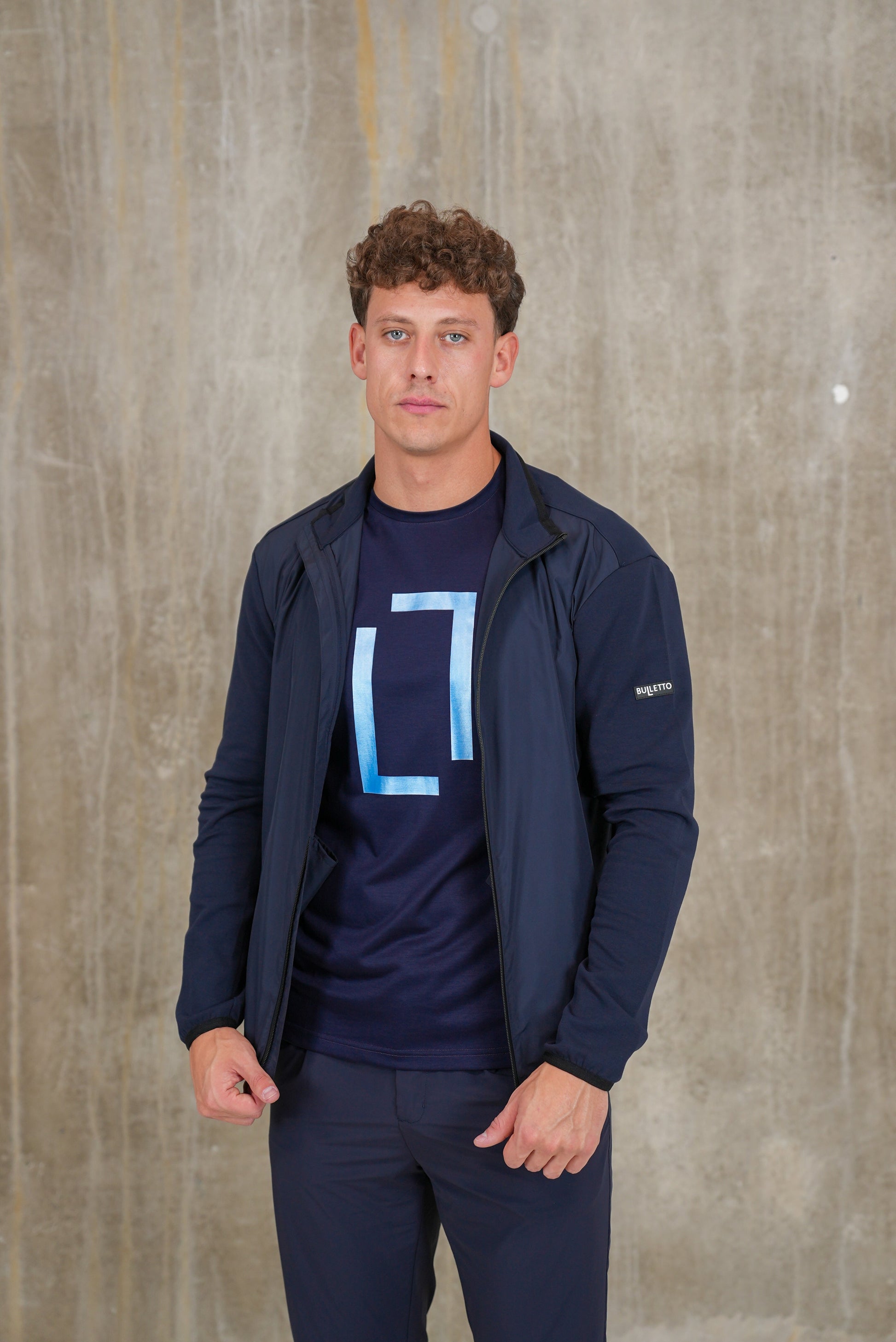 Bulletto Original T Shirt Navy & Pearl